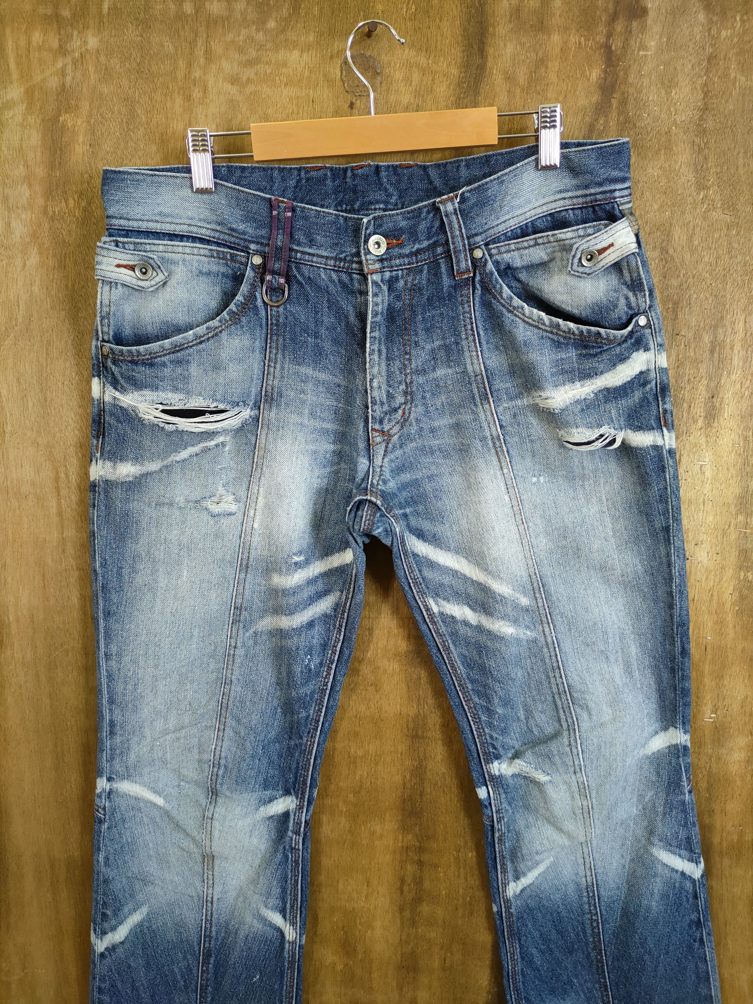 HIDEAWAYS Hideaways nicole distressed denim jeans pants #46-743 Size US 34 / EU 50 - 11 Thumbnail