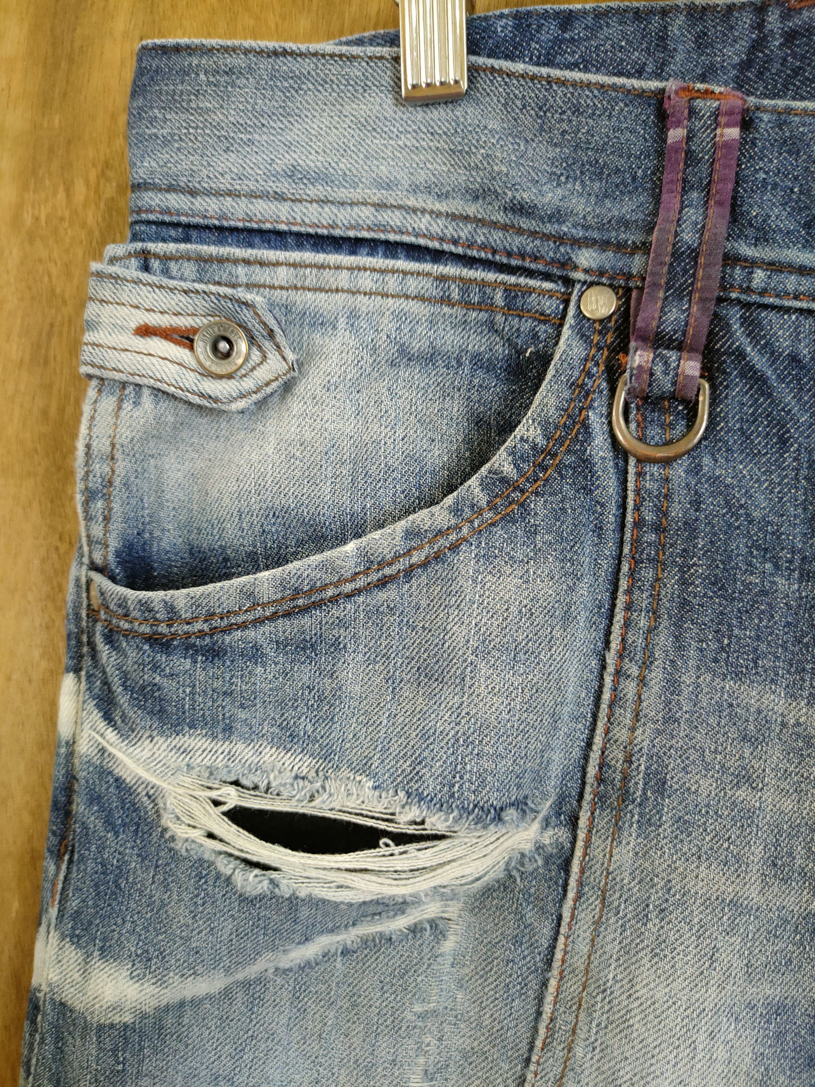 HIDEAWAYS Hideaways nicole distressed denim jeans pants #46-743 Size US 34 / EU 50 - 12 Thumbnail