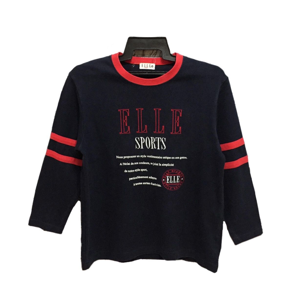 Japanese Brand Vintage Elle sweatshirt spellout embroidered size 38 fit M Size US M / EU 48-50 / 2 - 1 Thumbnail