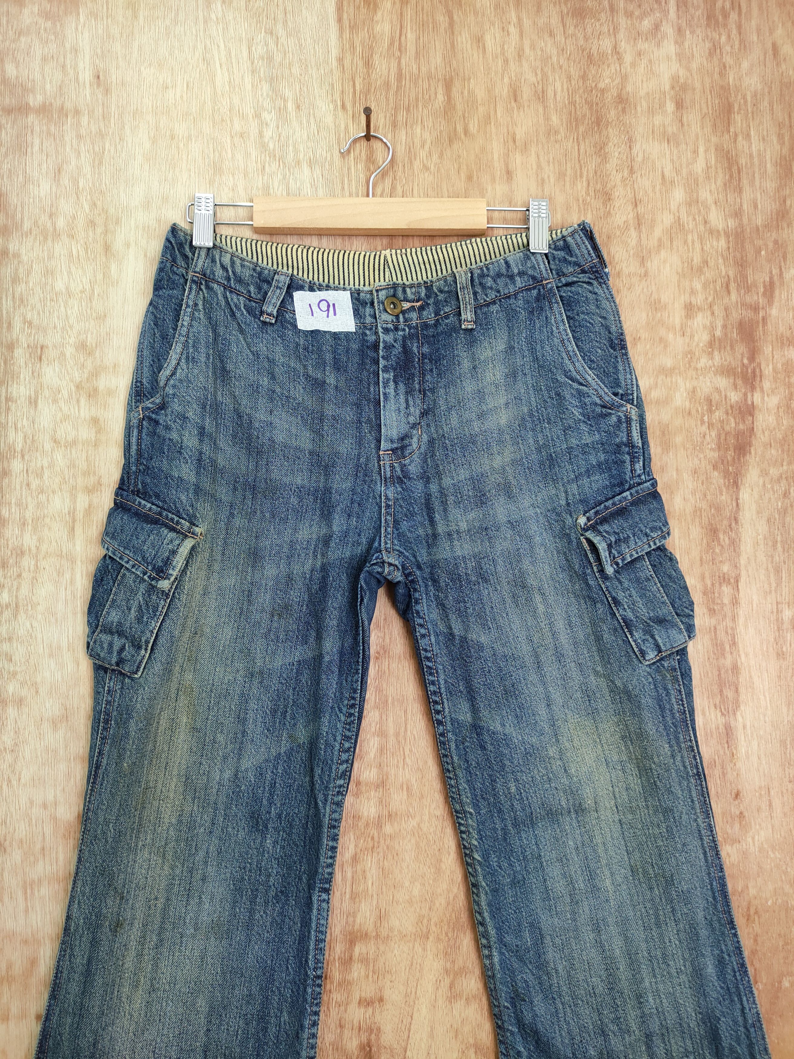 Japanese Brand DLL Japan denim multipocket tactical cargo pants #191 Size US 28 / EU 44 - 4 Thumbnail