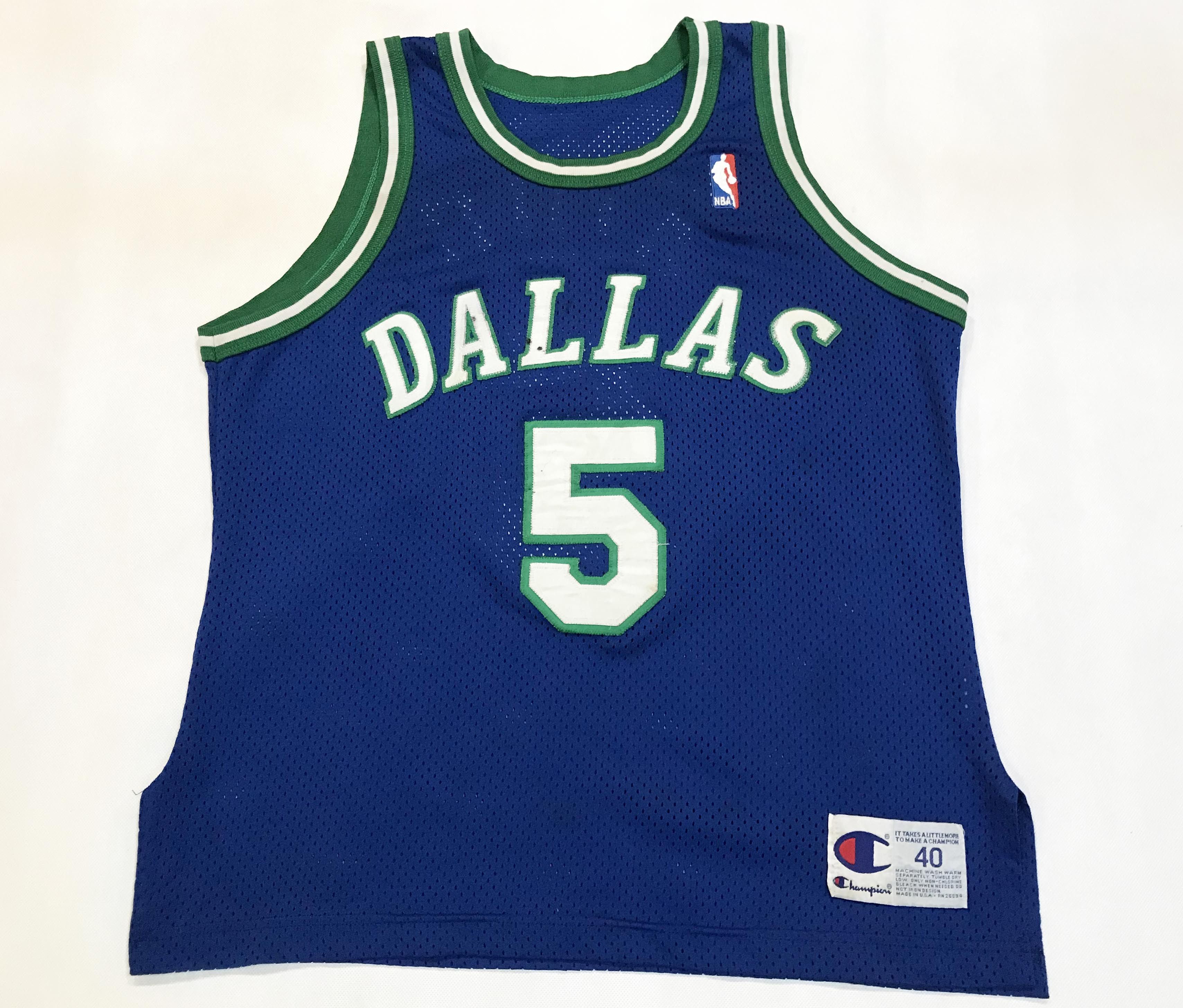 Vtg Champion Authentic NBA Dallas Mavericks KIDD #5 Jersey