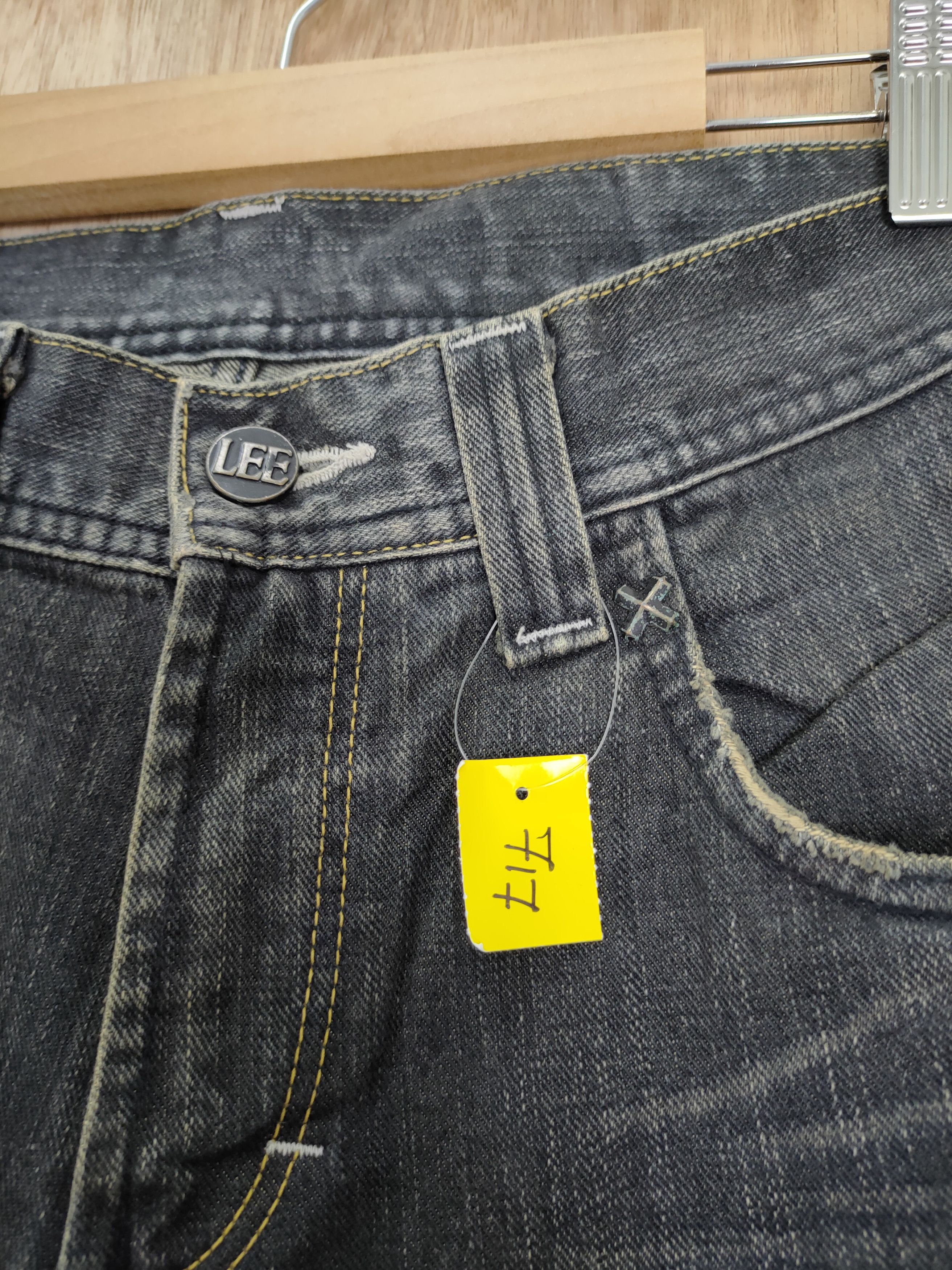 DLL Lee Riders denim black vintage streetwear jeans #717