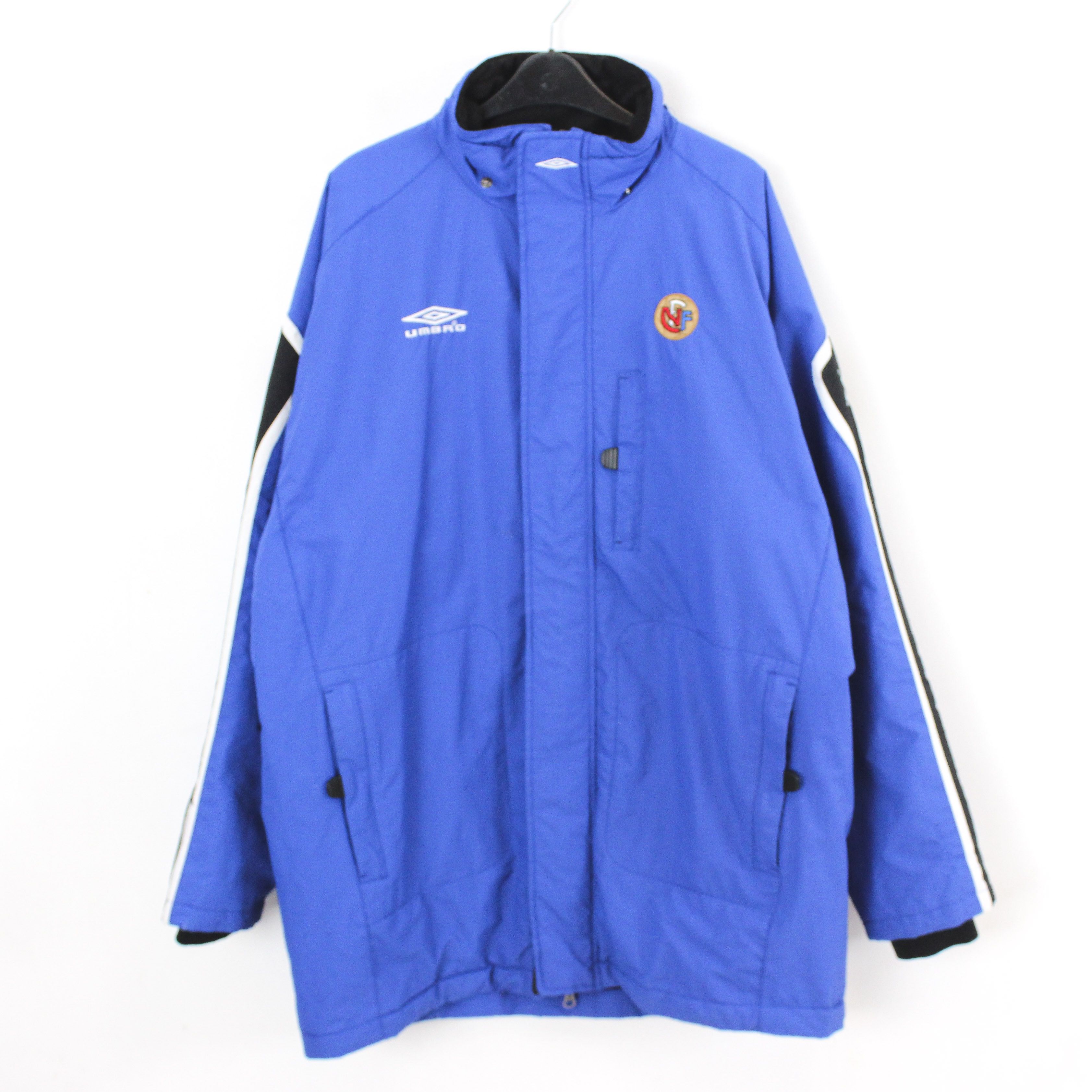 Umbro × Vintage Norway Football M Soccer Jacket Coat Nylon Nova Guard Blue Size US M / EU 48-50 / 2 - 1 Thumbnail