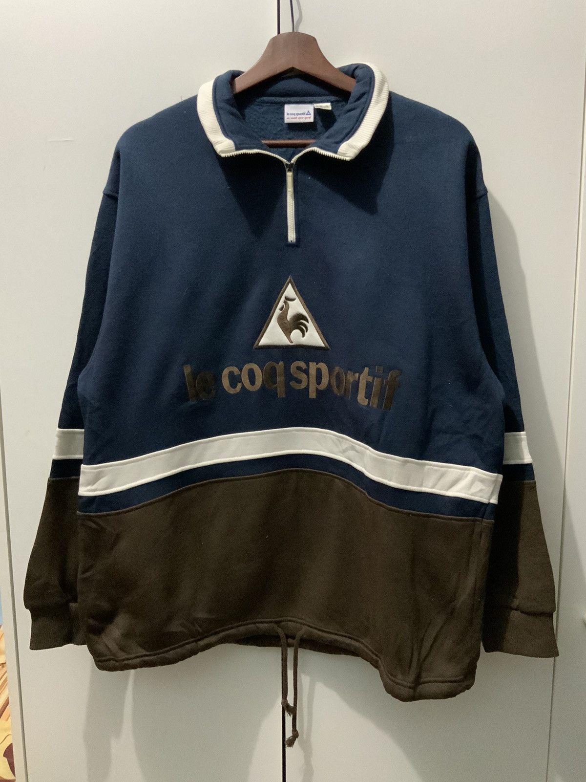 image of Archival Clothing x Le Coq Sportif Vintage Le Coq Sportif Japan Made Archive Sweatshirt in Blue (Si