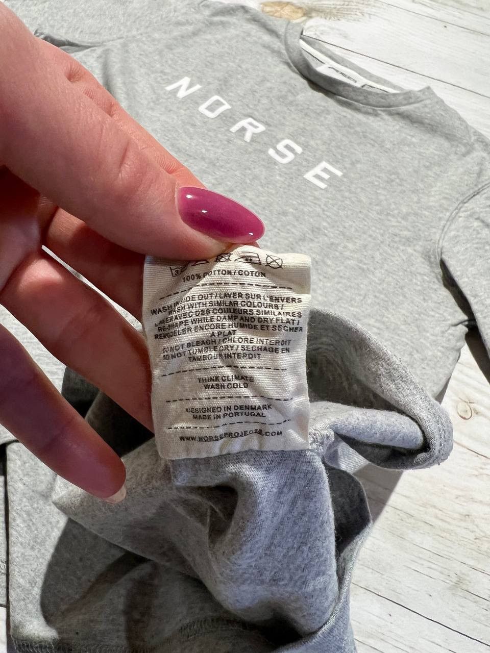 Norse Projects Norse Projects T-Shirt Big Logo Luxury Grey Men Size S Size US S / EU 44-46 / 1 - 9 Thumbnail