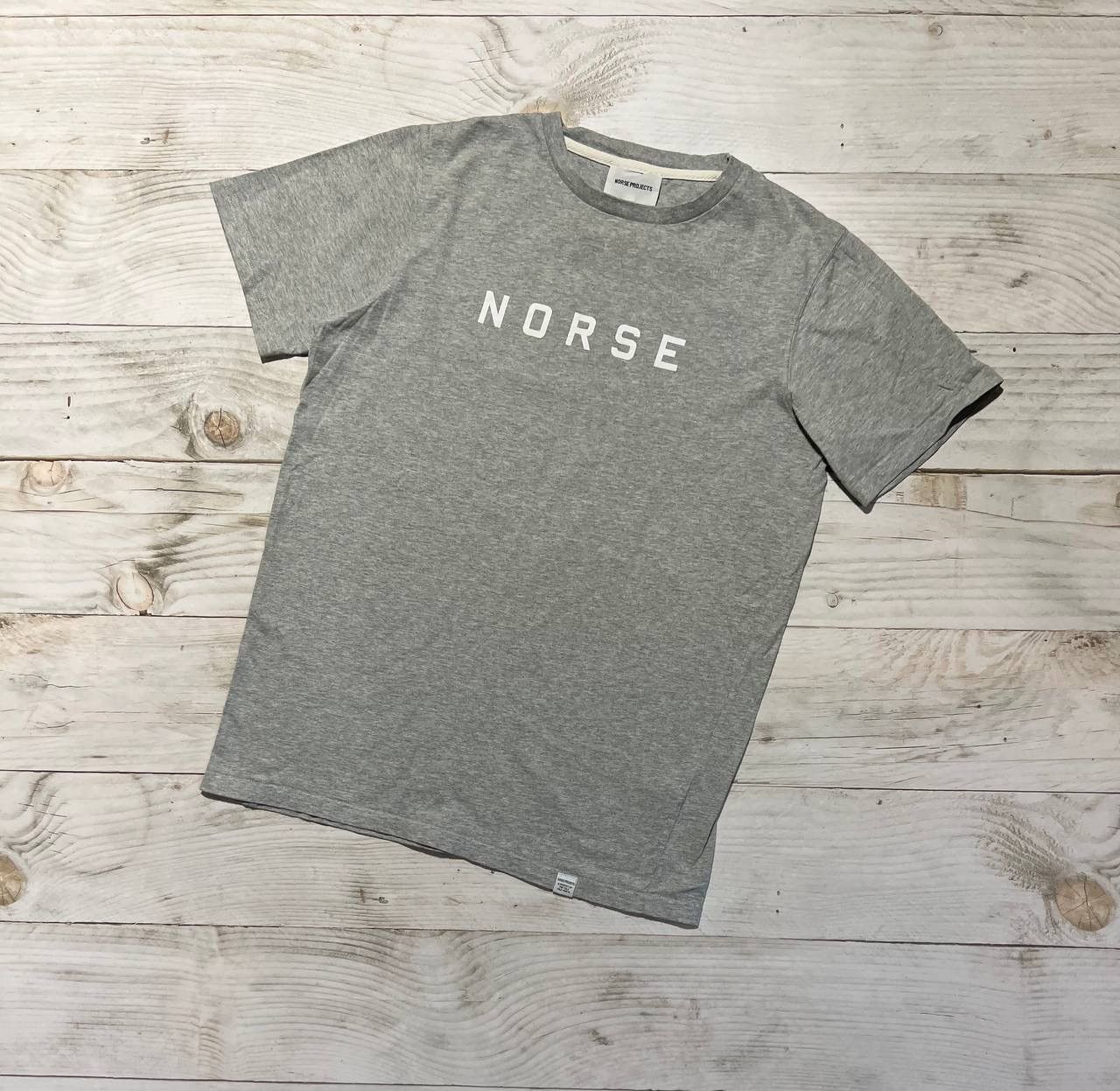 Norse Projects Norse Projects T-Shirt Big Logo Luxury Grey Men Size S Size US S / EU 44-46 / 1 - 1 Thumbnail