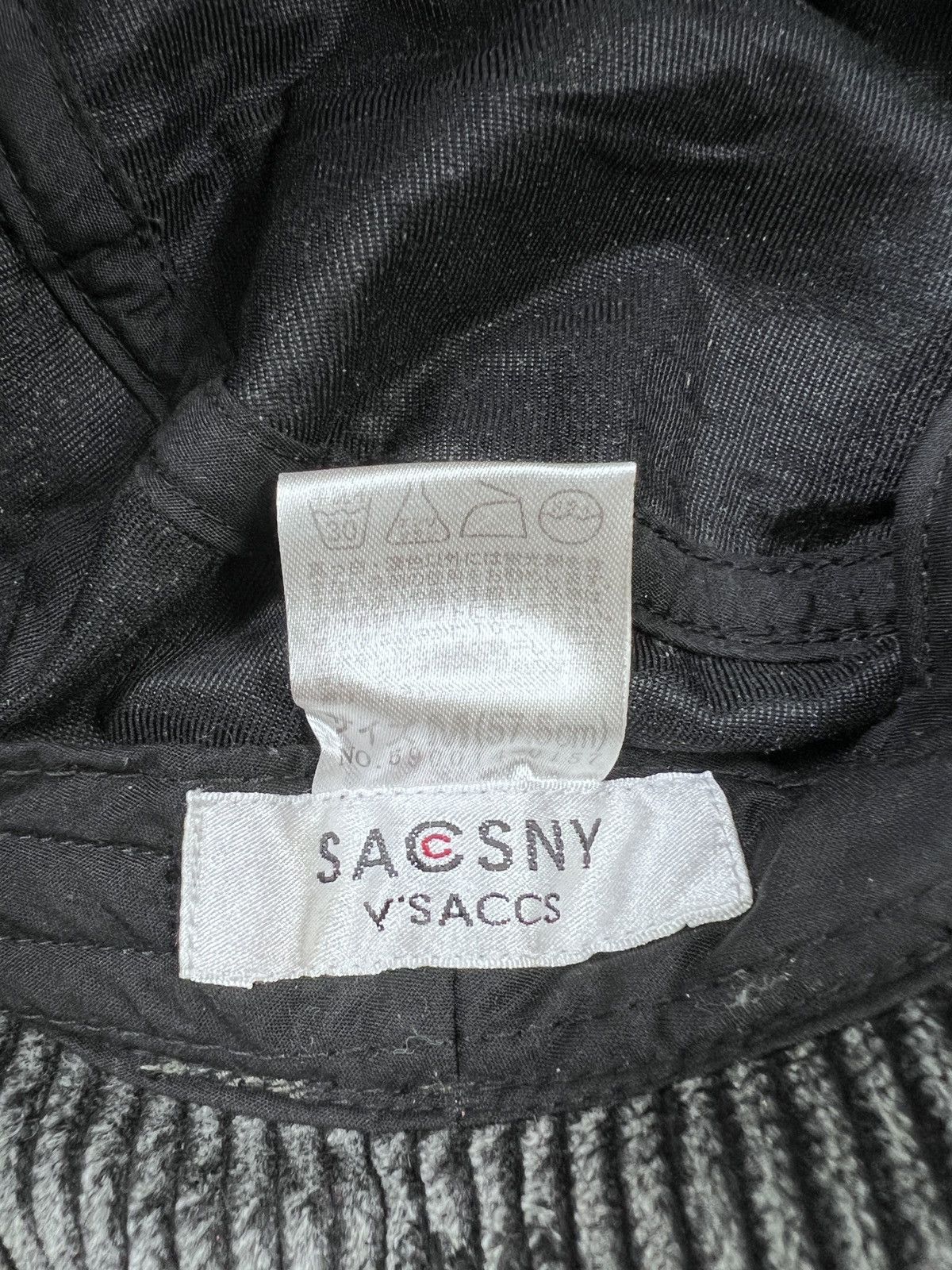 Yohji Yamamoto SACSNY by Y'SACCS Yohji Yamamato Stripe Courdroy Bucket Hat Size ONE SIZE - 5 Thumbnail