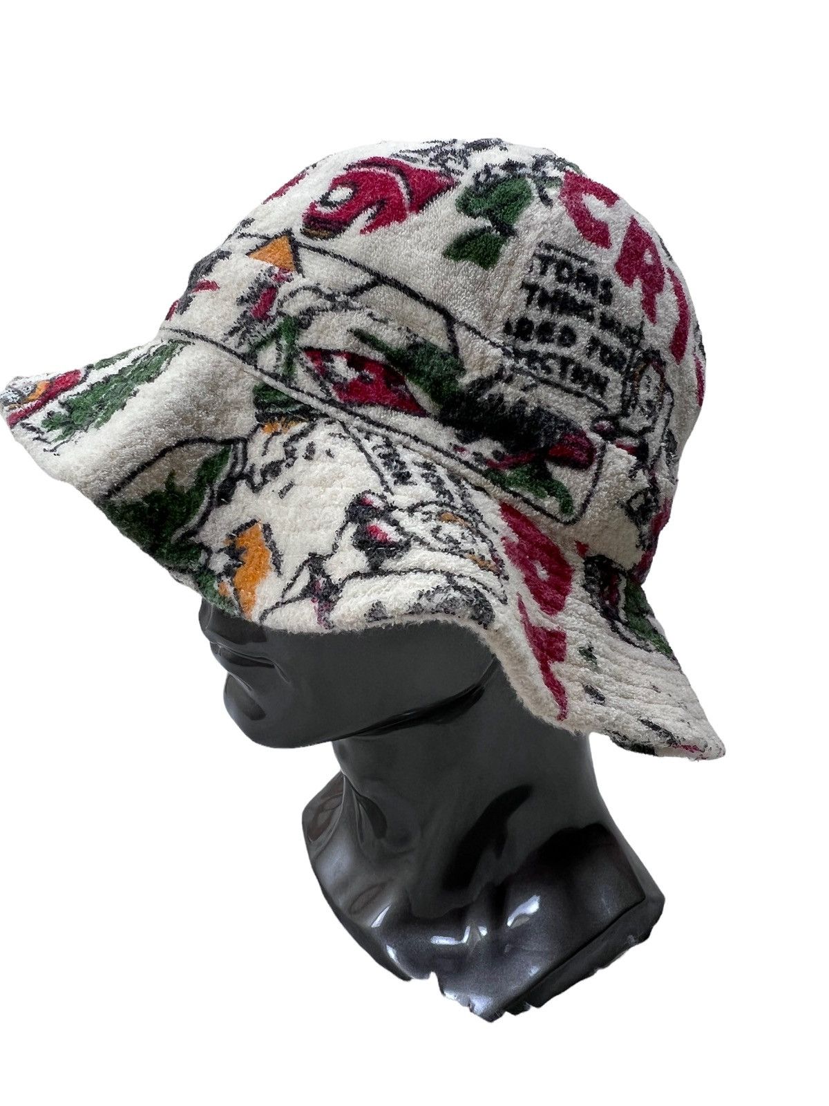 Japanese Brand Vintage Denim Dungaree Full Print Bucket Hat Size ONE SIZE - 1 Thumbnail