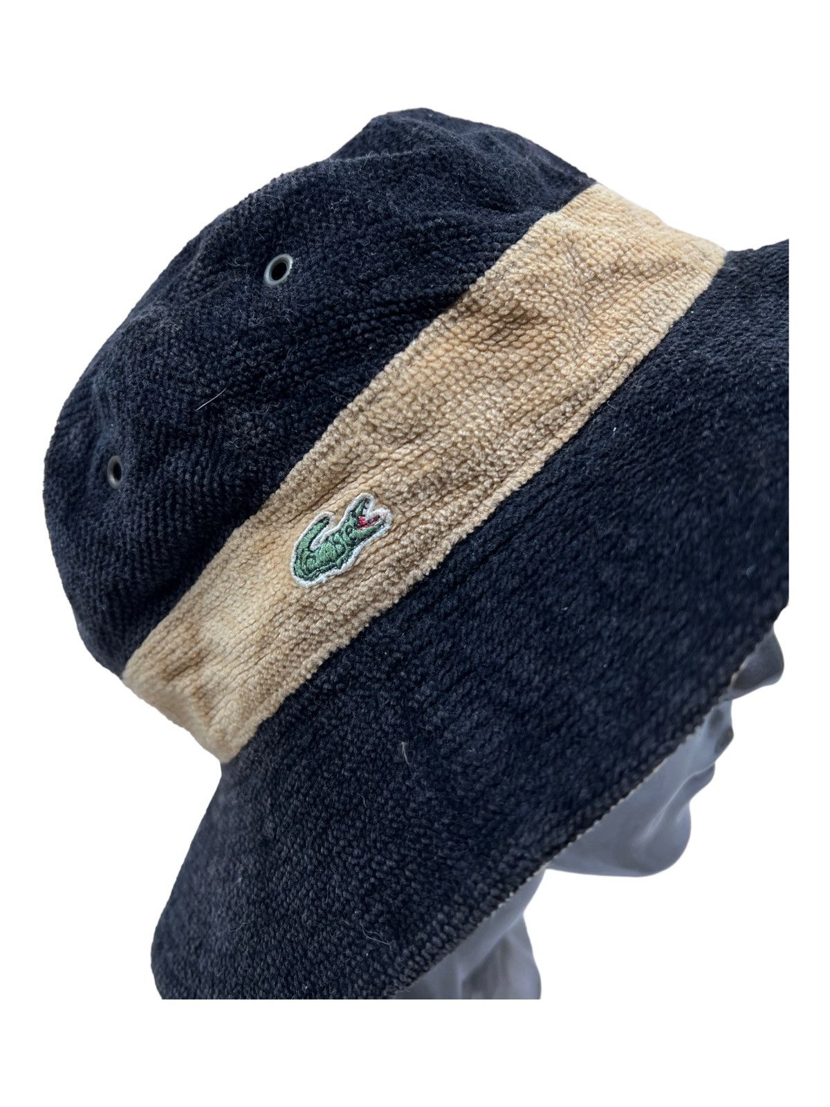 Lacoste Vintage Reversible Small Logo Bucket Hat Size ONE SIZE - 3 Thumbnail