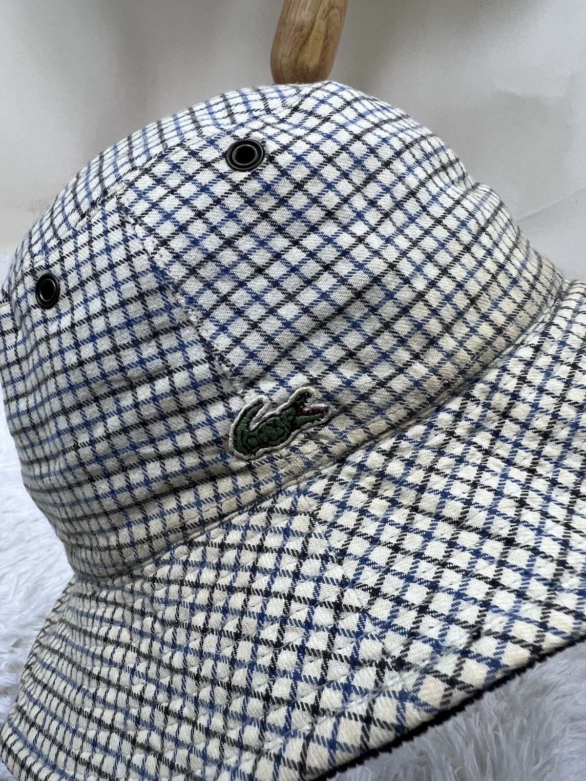 Lacoste Vintage Reversible Small Logo Bucket Hat Size ONE SIZE - 6 Thumbnail