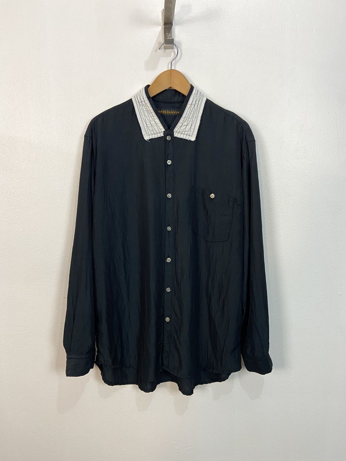 Marithe Francois Girbaud Mandarin Rayon Shirt