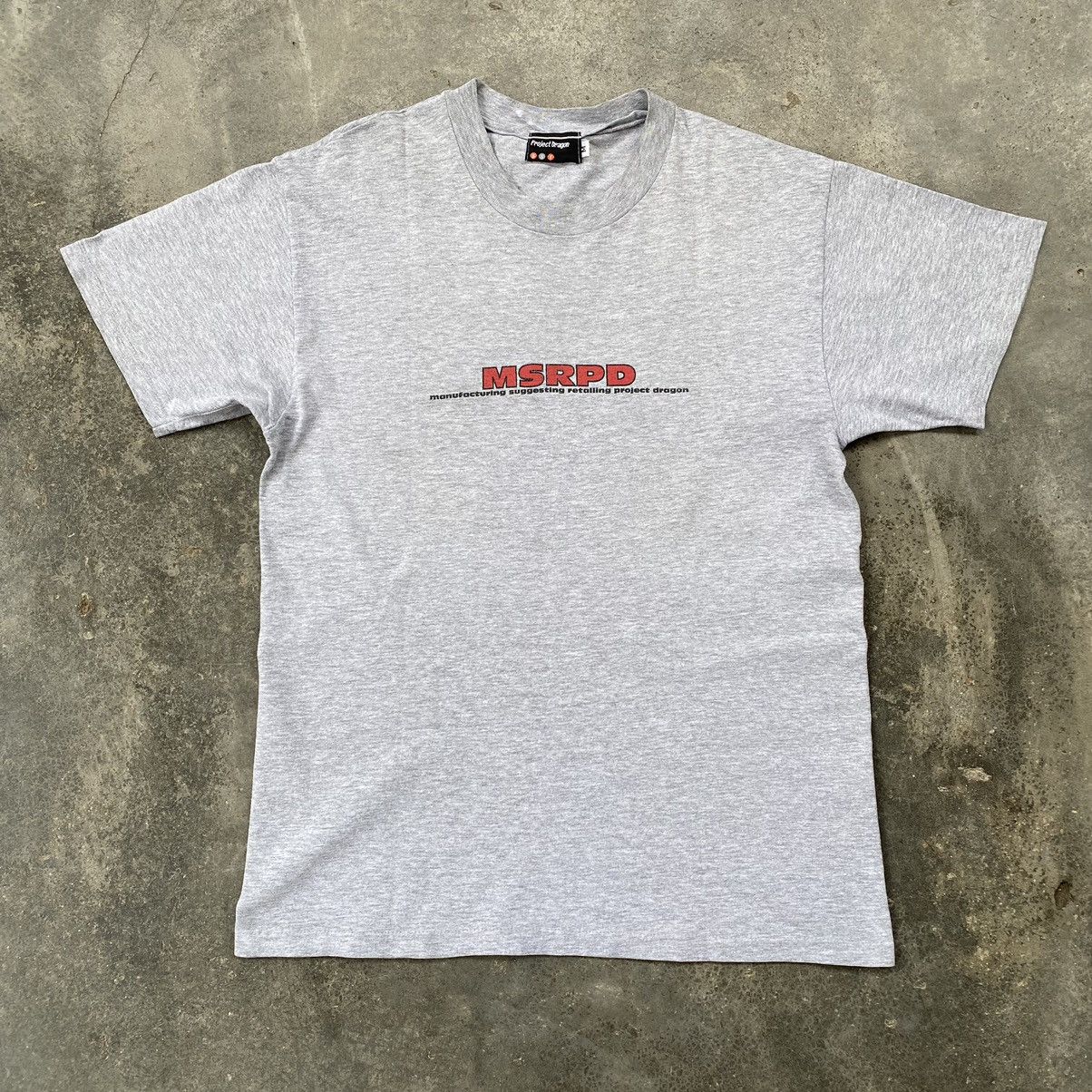 image of Recon Futura 2000 Stash x Vintage 90's Project Dragon T-Shirt in Grey, Men's (Size Medium)