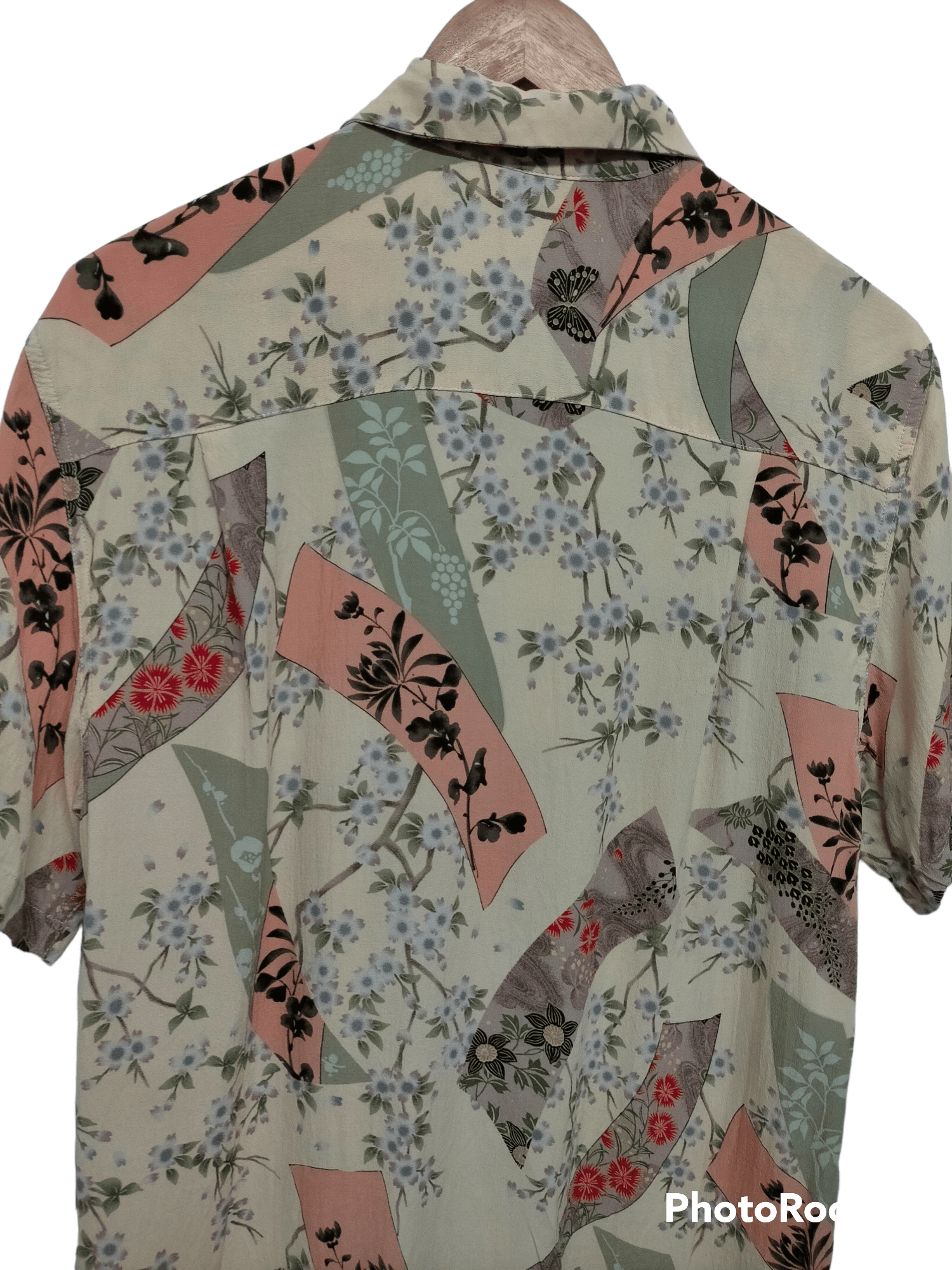 Japanese Brand Oniwa Soto Rayon Crepe Hawaiian shirt Size US L / EU 52-54 / 3 - 4 Thumbnail