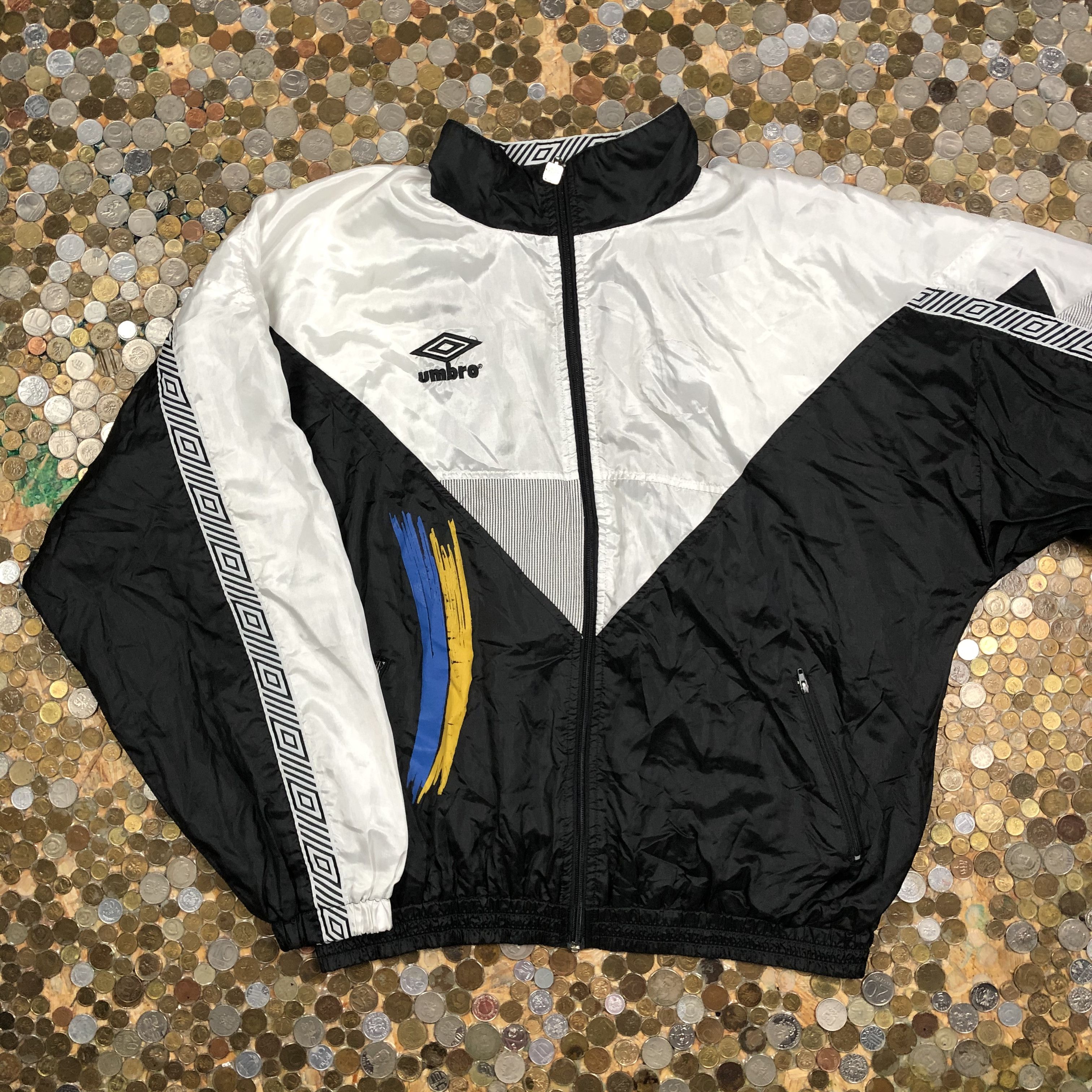 Veste De Survêtement Umbro Vintage 90/2000's - Bleu, Taille M (État 9/10)
