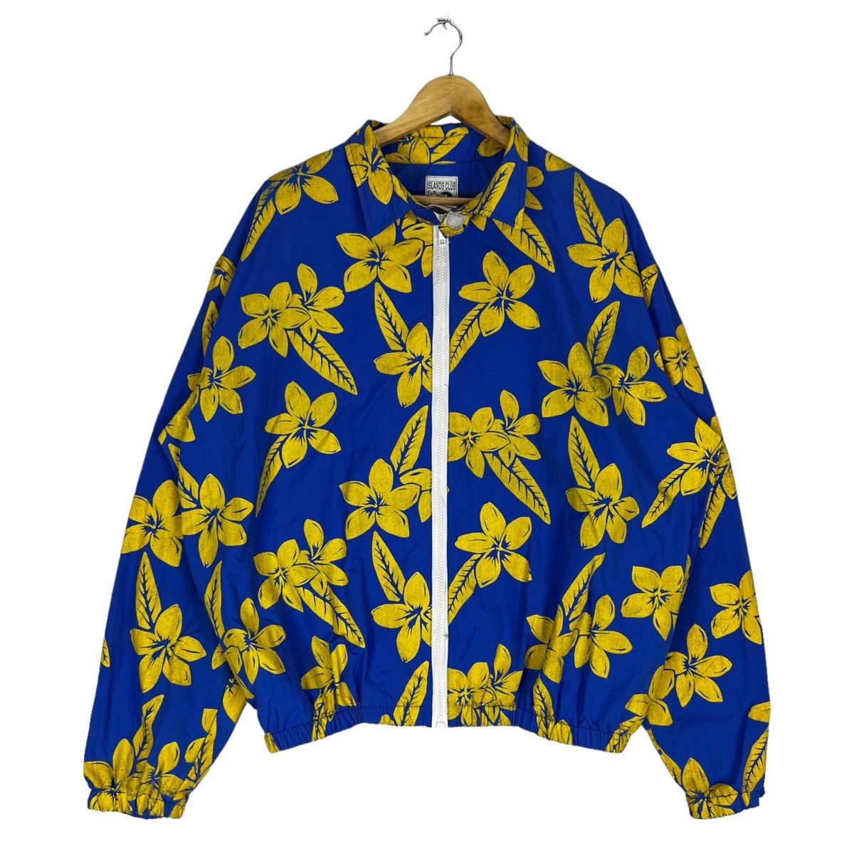 Art Comes First Vintage pacific island flowers overpint zipper jacket Size US XL / EU 56 / 4 - 1 Thumbnail