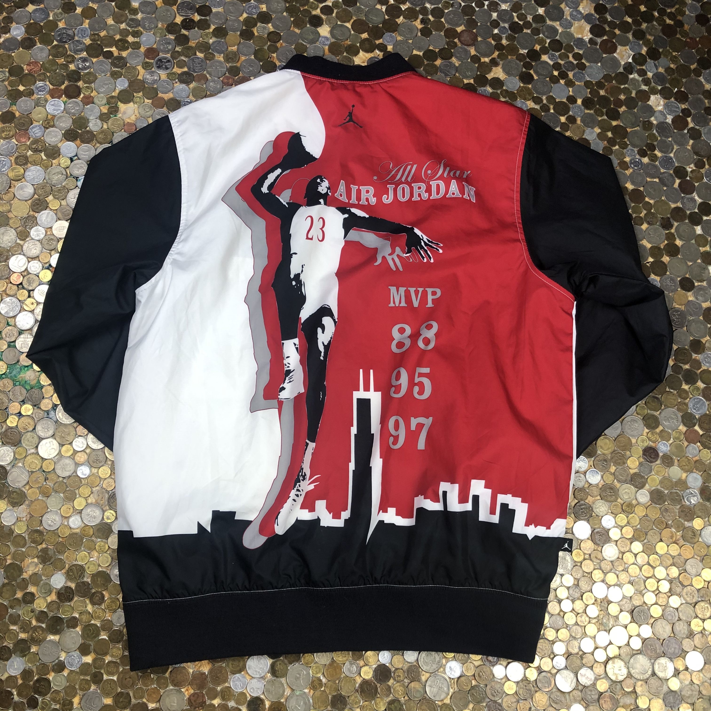 Nike Air Jordan Vintage bomber jacket MVP '88 '95 '97
