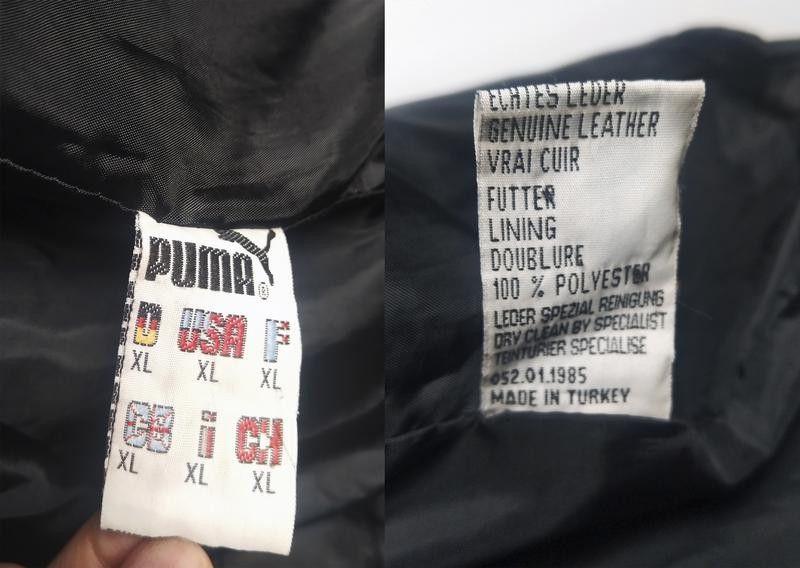 Puma Vintage 80s Puma Leather Bomber Jacket XL Size US XL / EU 56 / 4 - 11 Thumbnail