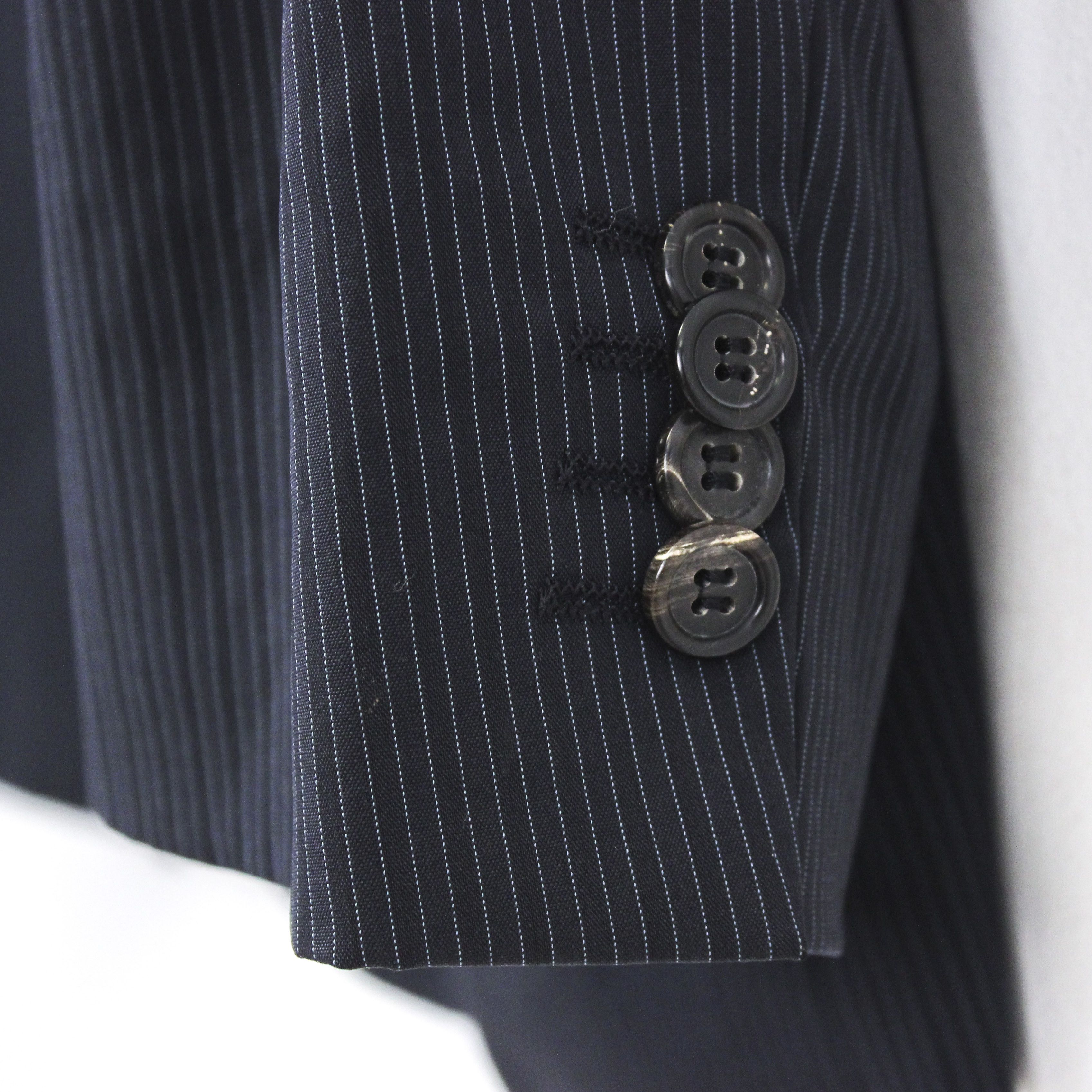 Hugo Boss Amar/Havorio Men Blazer Pinstriped Wool EU 56 Suit Jacket Size 46R - 5 Thumbnail