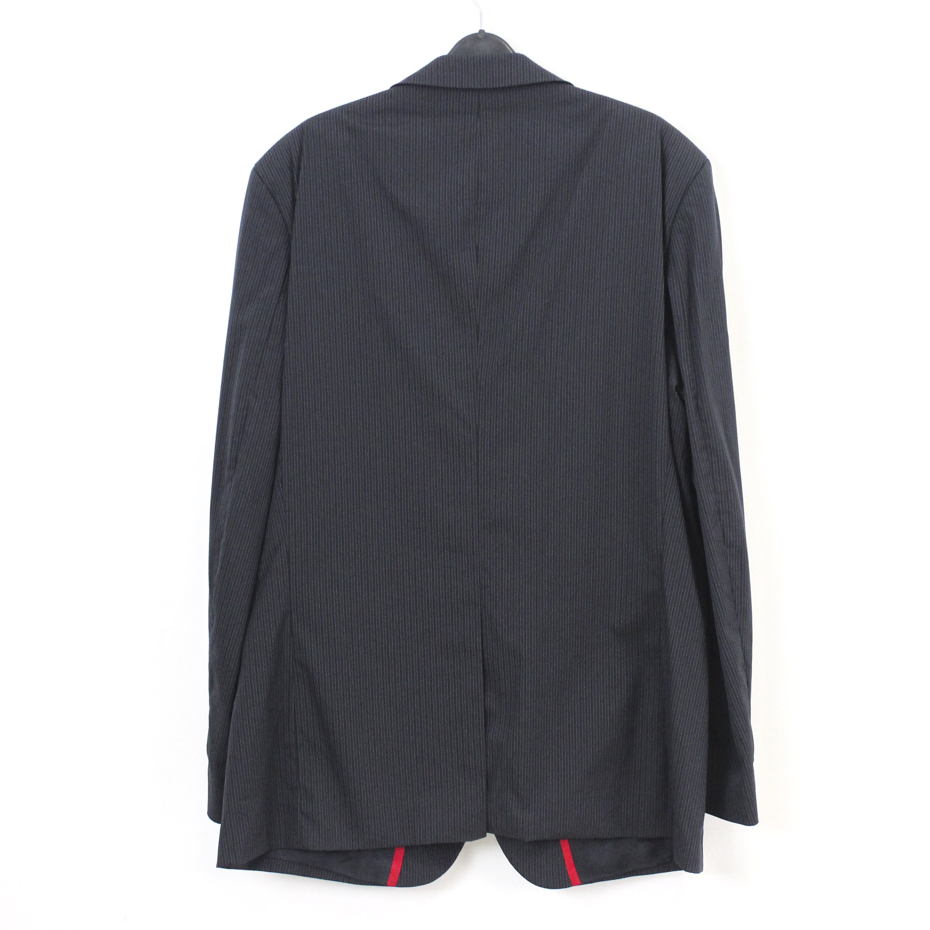 Hugo Boss Amar/Havorio Men Blazer Pinstriped Wool EU 56 Suit Jacket Size 46R - 6 Thumbnail