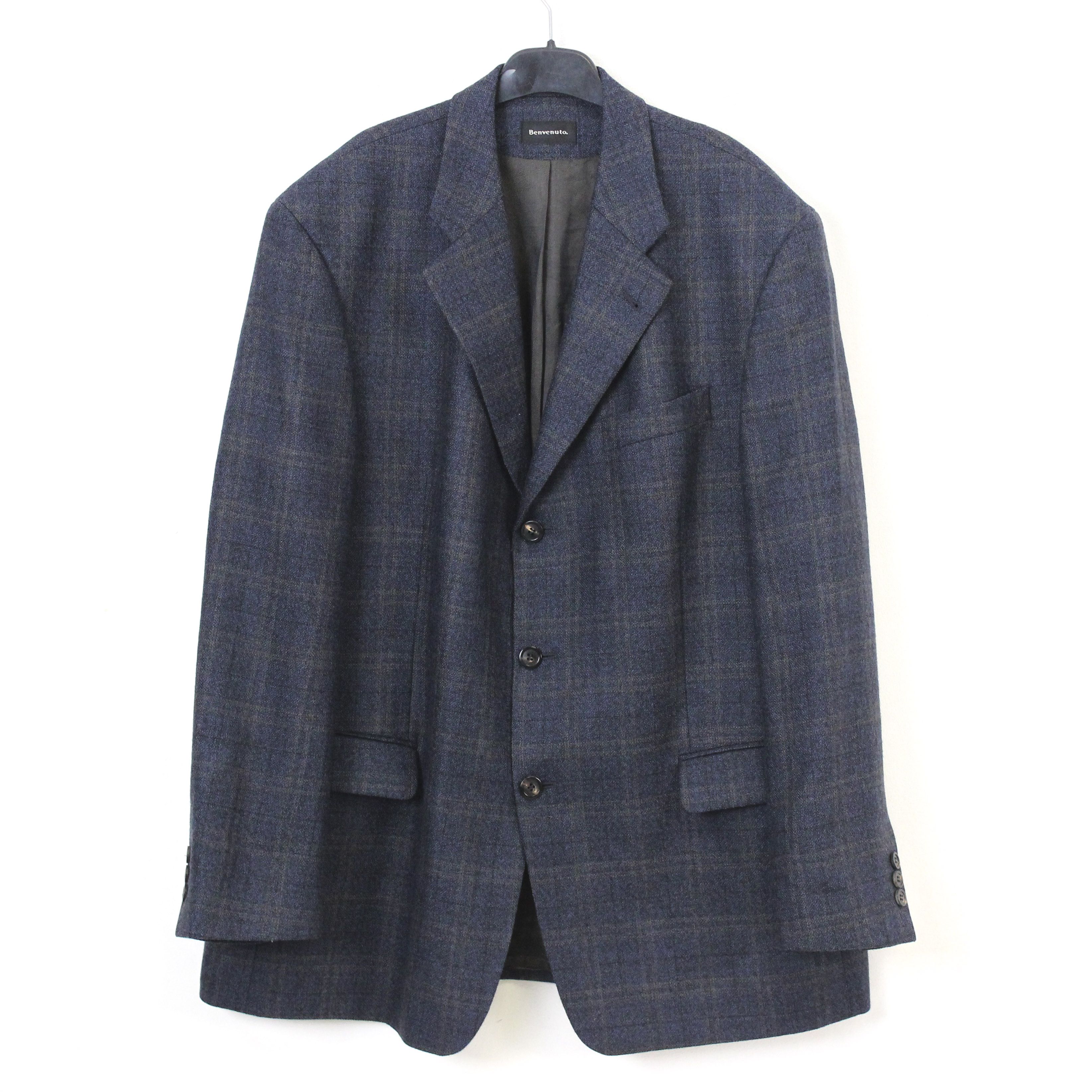 Other BENVENUTO Wool Blazer Plaid Jacket Suit EU 54S Coat L Size 44S - 1 Thumbnail