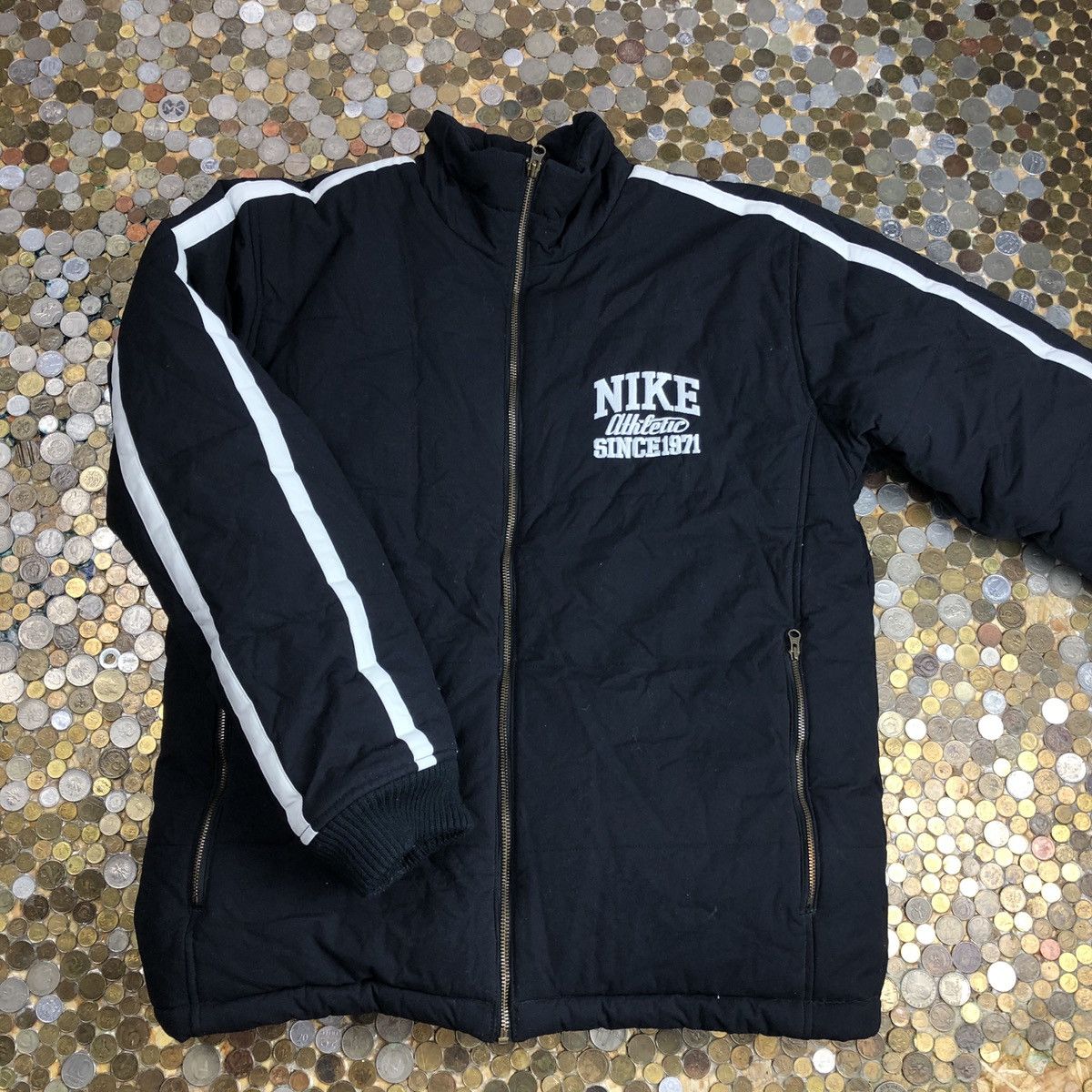 Nike × Vintage Nike Athletic Vintage puffer winter jacket Size US M / EU 48-50 / 2 - 1 Thumbnail