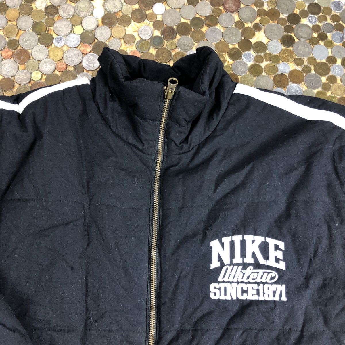 Nike × Vintage Nike Athletic Vintage puffer winter jacket Size US M / EU 48-50 / 2 - 2 Thumbnail