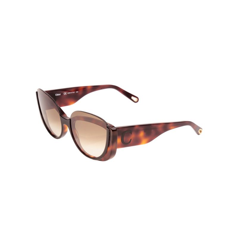 Chloe Chloe Cayla Havana Brown Sunglasses Size ONE SIZE - 2 Thumbnail