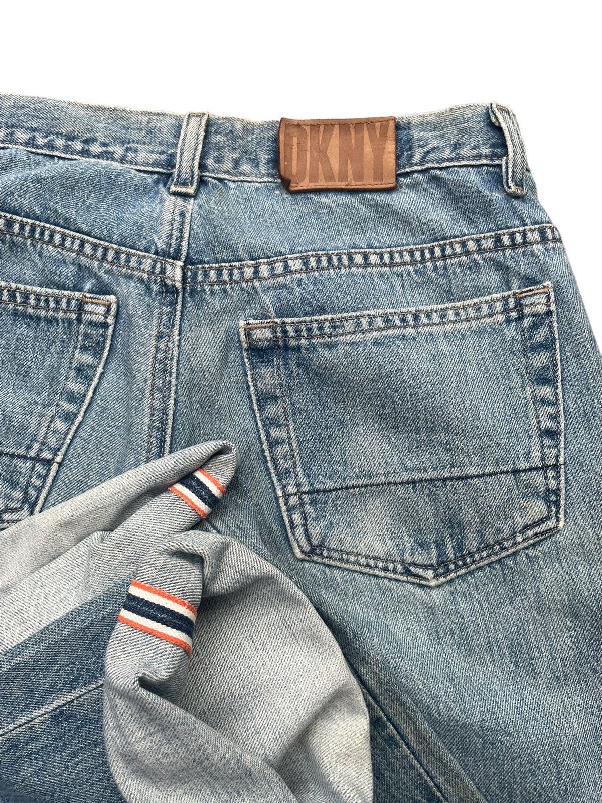 DKNY × Designer × Vintage Vintage DKNY Selvedge Faded Wash Denim Size US 29 - 9 Thumbnail