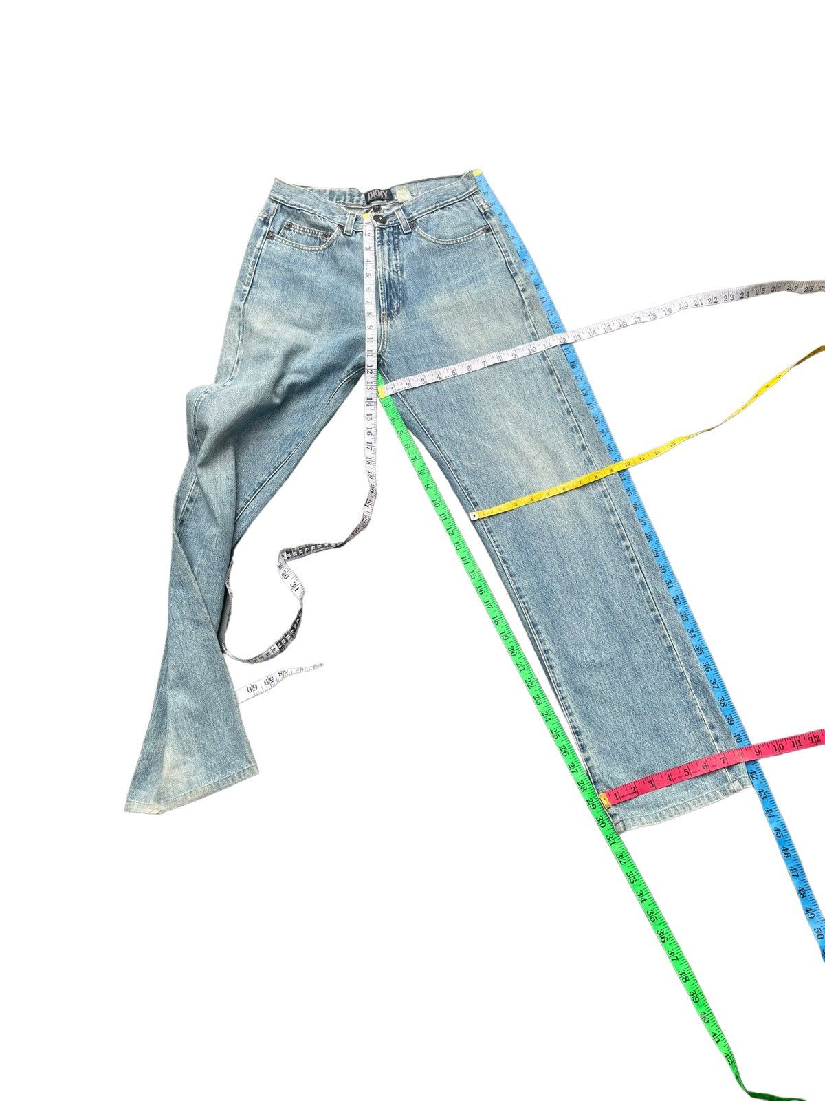 DKNY × Designer × Vintage Vintage DKNY Selvedge Faded Wash Denim Size US 29 - 19 Thumbnail