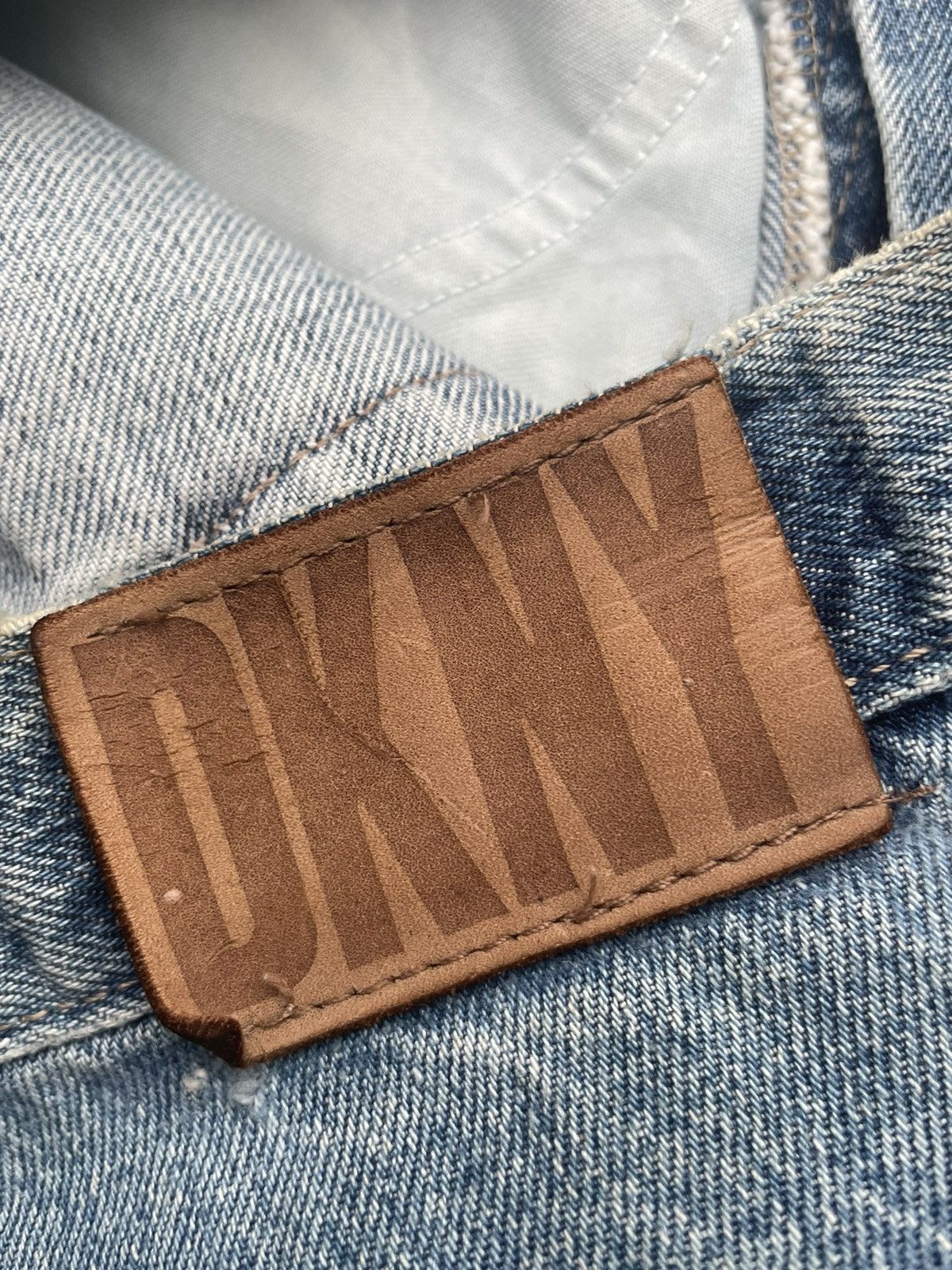 DKNY × Designer × Vintage Vintage DKNY Selvedge Faded Wash Denim Size US 29 - 11 Thumbnail