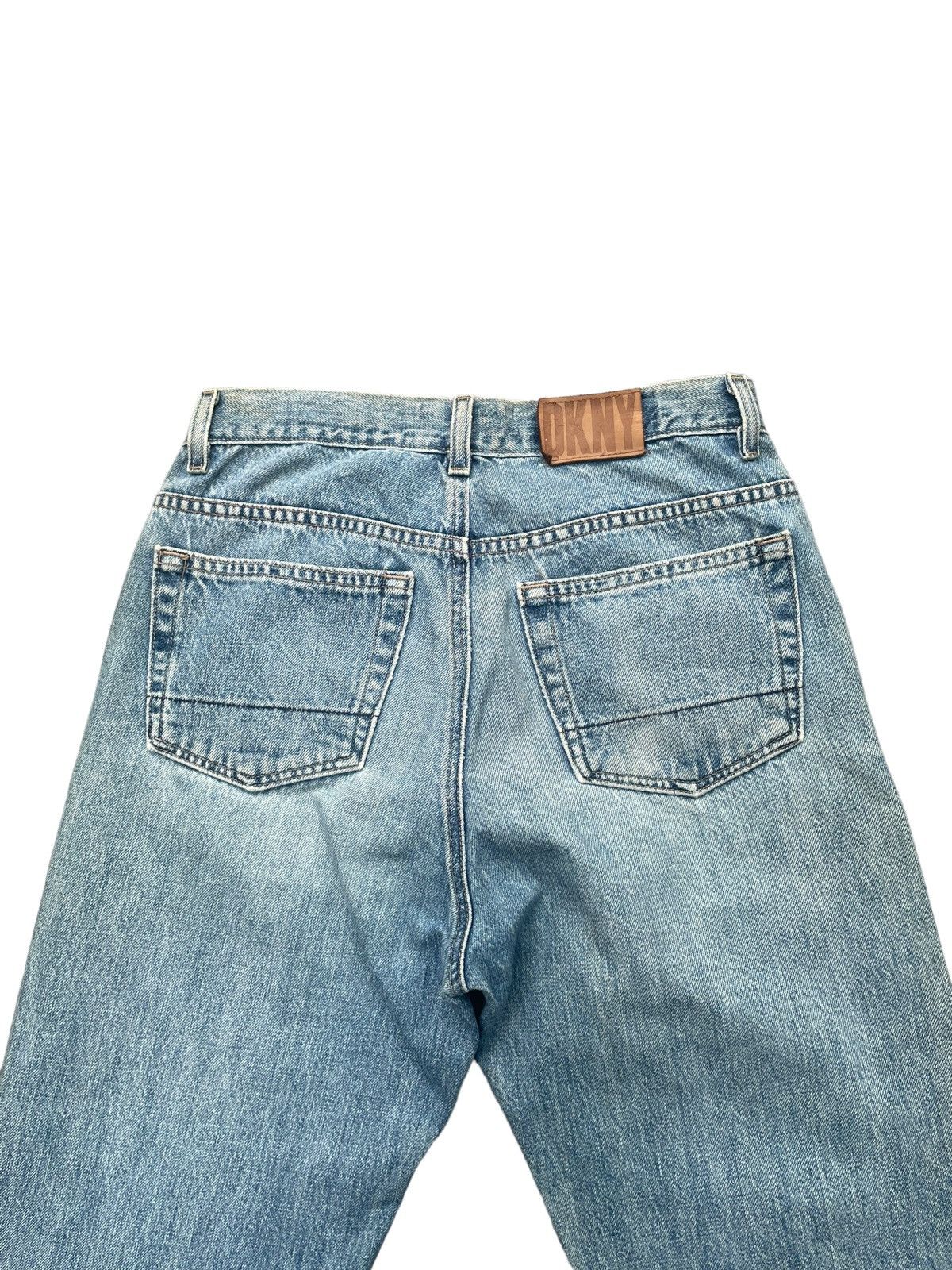 DKNY × Designer × Vintage Vintage DKNY Selvedge Faded Wash Denim Size US 29 - 7 Thumbnail