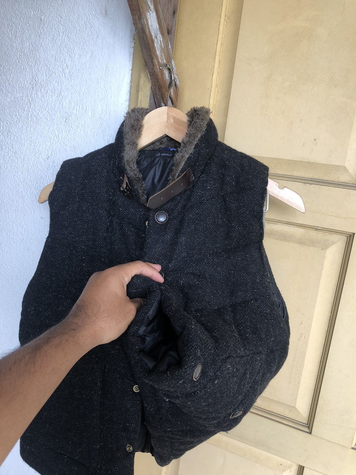 Johnbull Vintage John Bull Wool Shaggy Puffer Vest Jackets Size US S / EU 44-46 / 1 - 14 Thumbnail