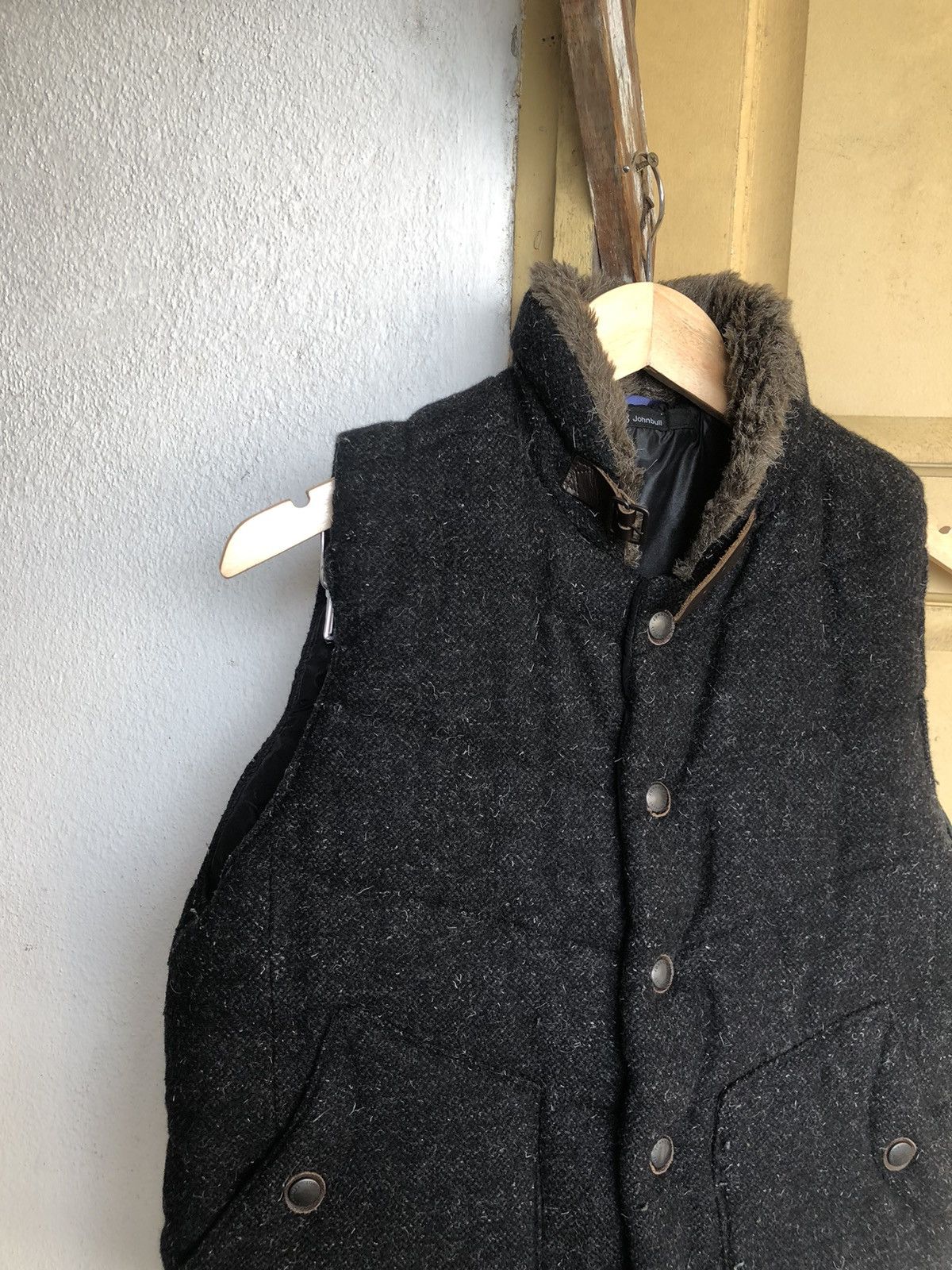 Johnbull Vintage John Bull Wool Shaggy Puffer Vest Jackets Size US S / EU 44-46 / 1 - 7 Thumbnail