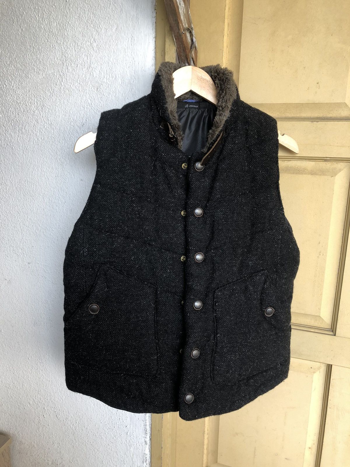Johnbull Vintage John Bull Wool Shaggy Puffer Vest Jackets Size US S / EU 44-46 / 1 - 12 Thumbnail