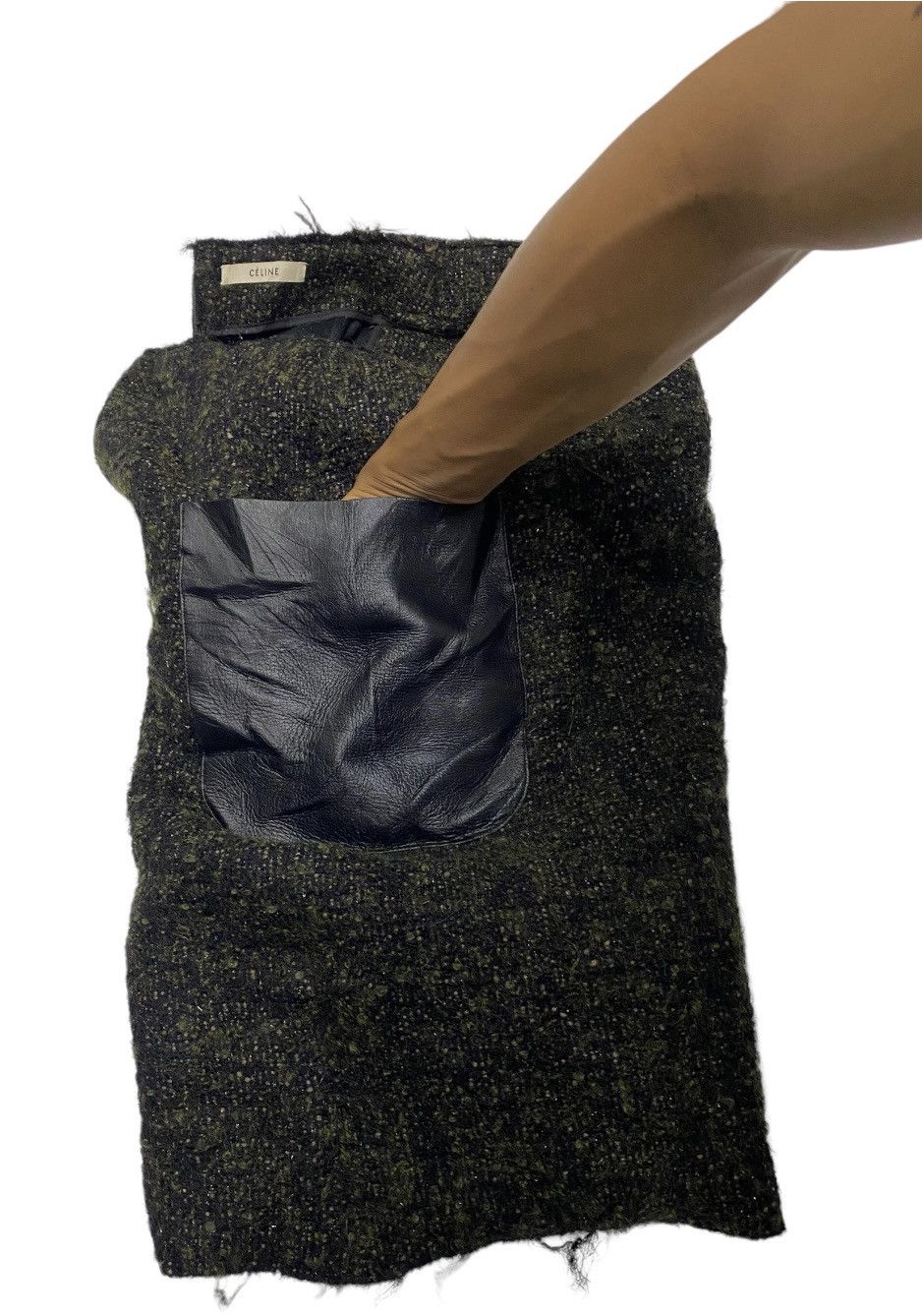 Celine CELINE LEATHER TWO POCKET MOHAIR FUR SKIRT Size 27" / US 4 / IT 40 - 6 Thumbnail