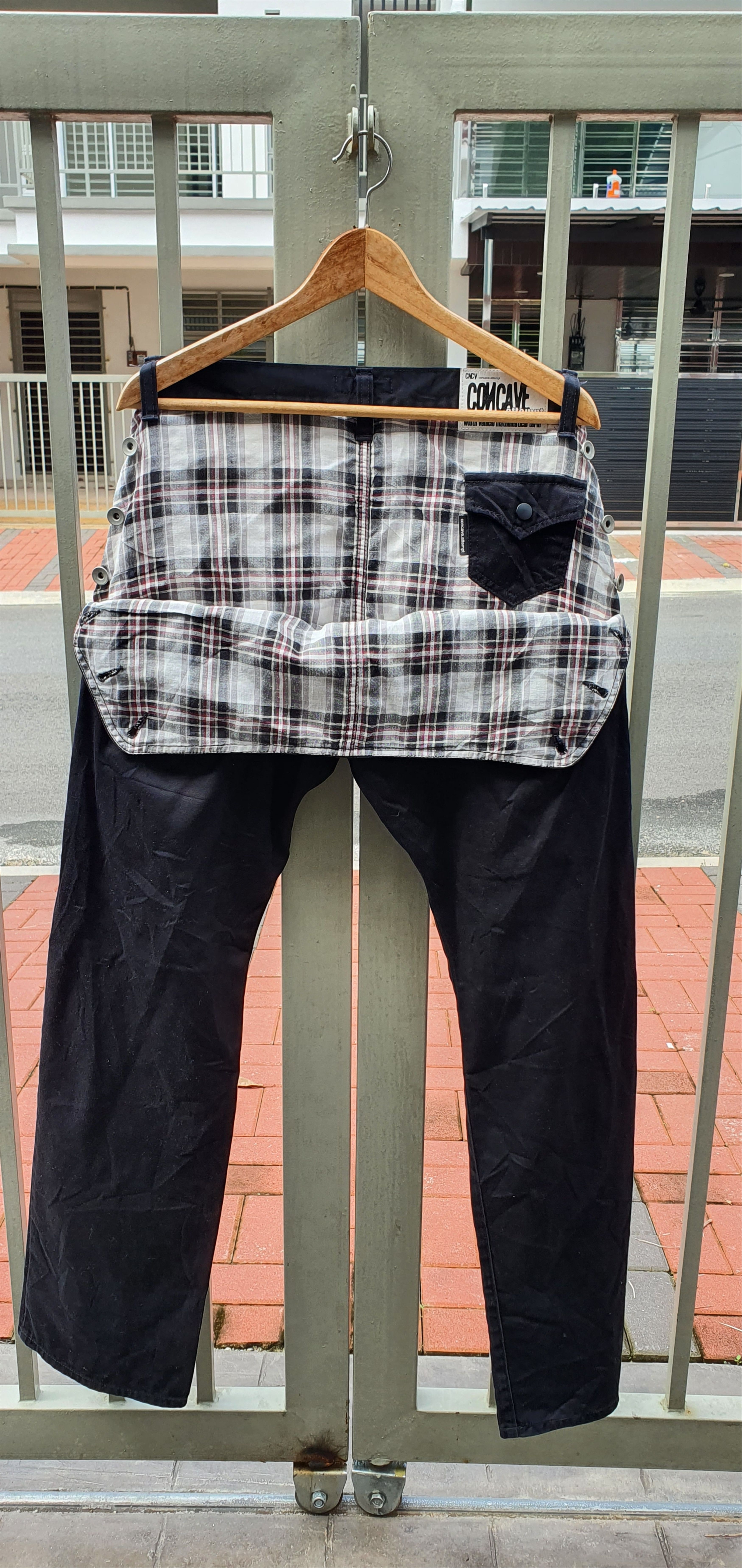 If Six Was Nine × Japanese Brand Concave Attemp Punk Pants Size US 34 / EU 50 - 1 Thumbnail
