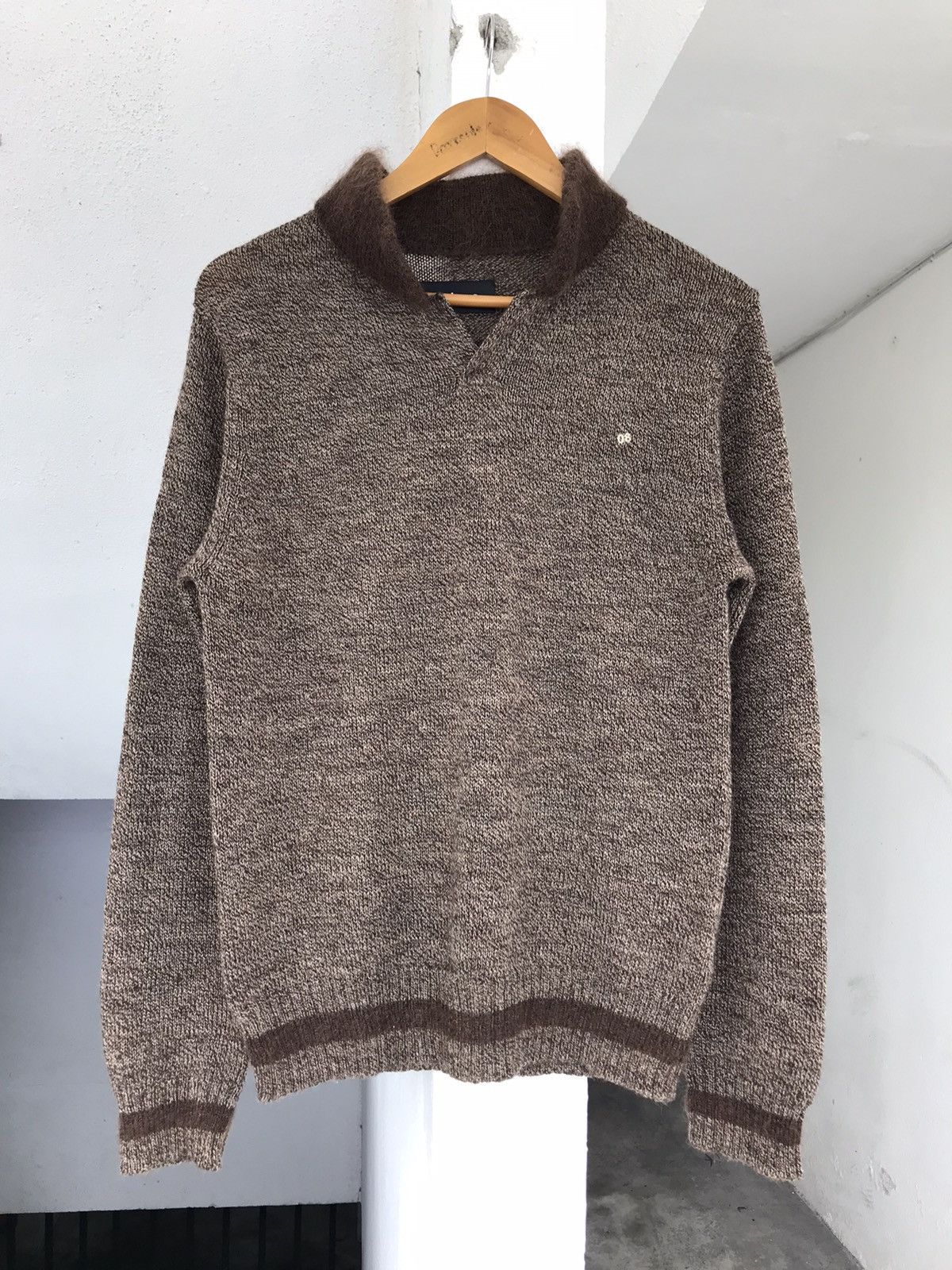 08sircus Mixed material cardigan | Grailed