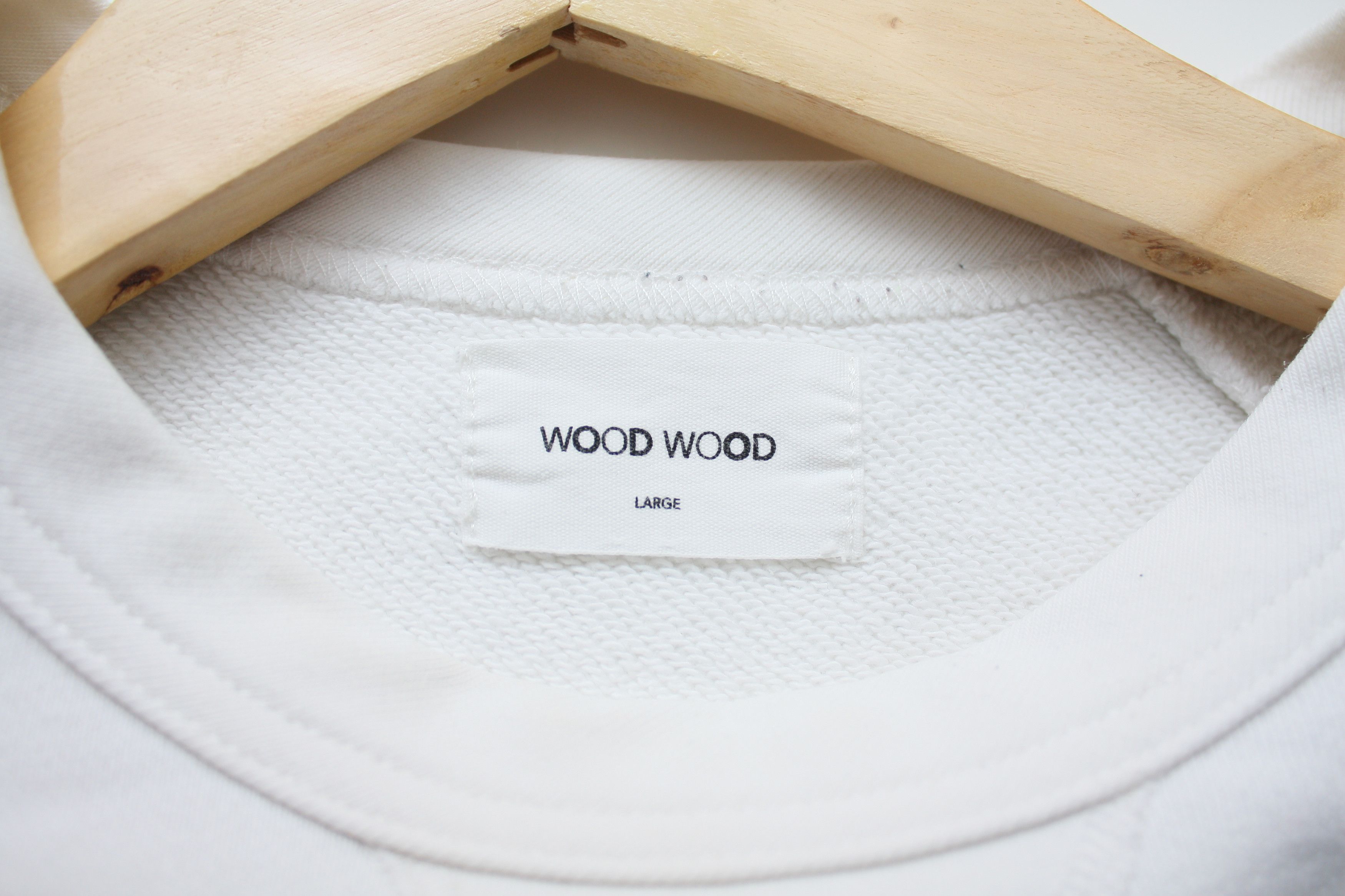 Wood Wood Wood Wood White CrewNeck Sweatshirt Size US L / EU 52-54 / 3 - 3 Thumbnail