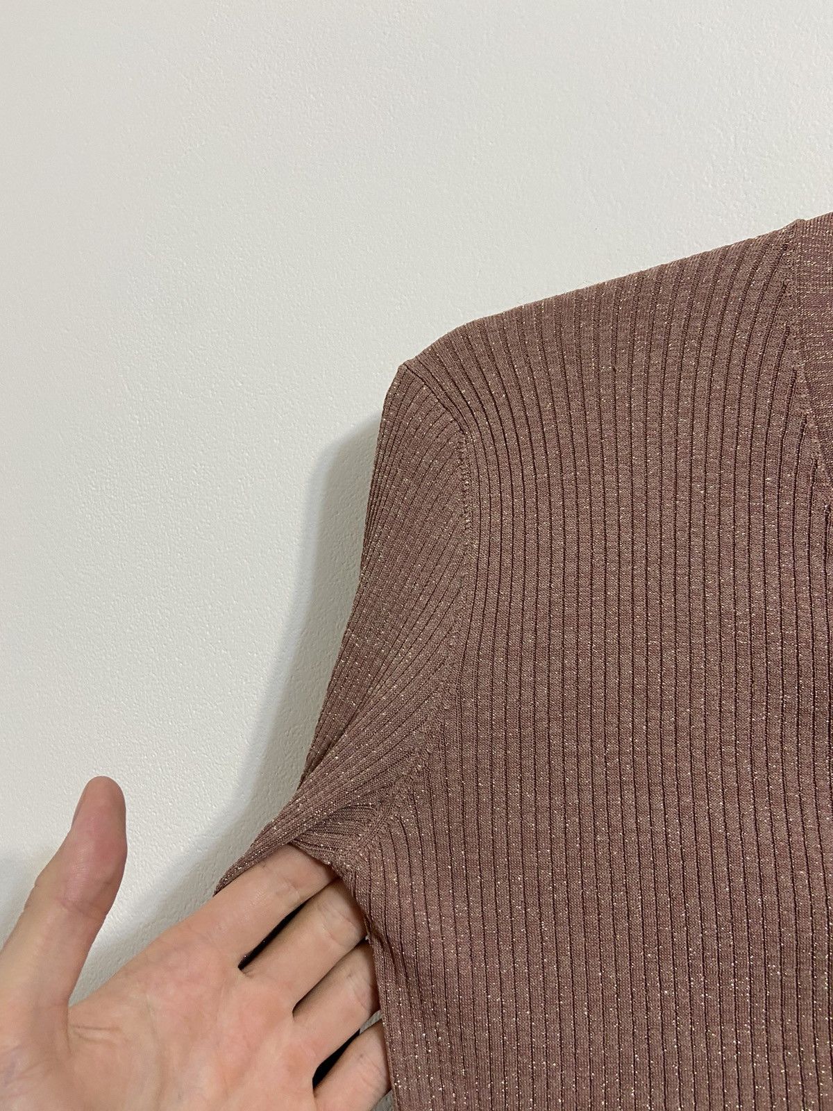 Prada Prada Ribbed Knit Cardigan Brown Slim Fit Button Long Sleeve Size S / US 4 / IT 40 - 13 Thumbnail