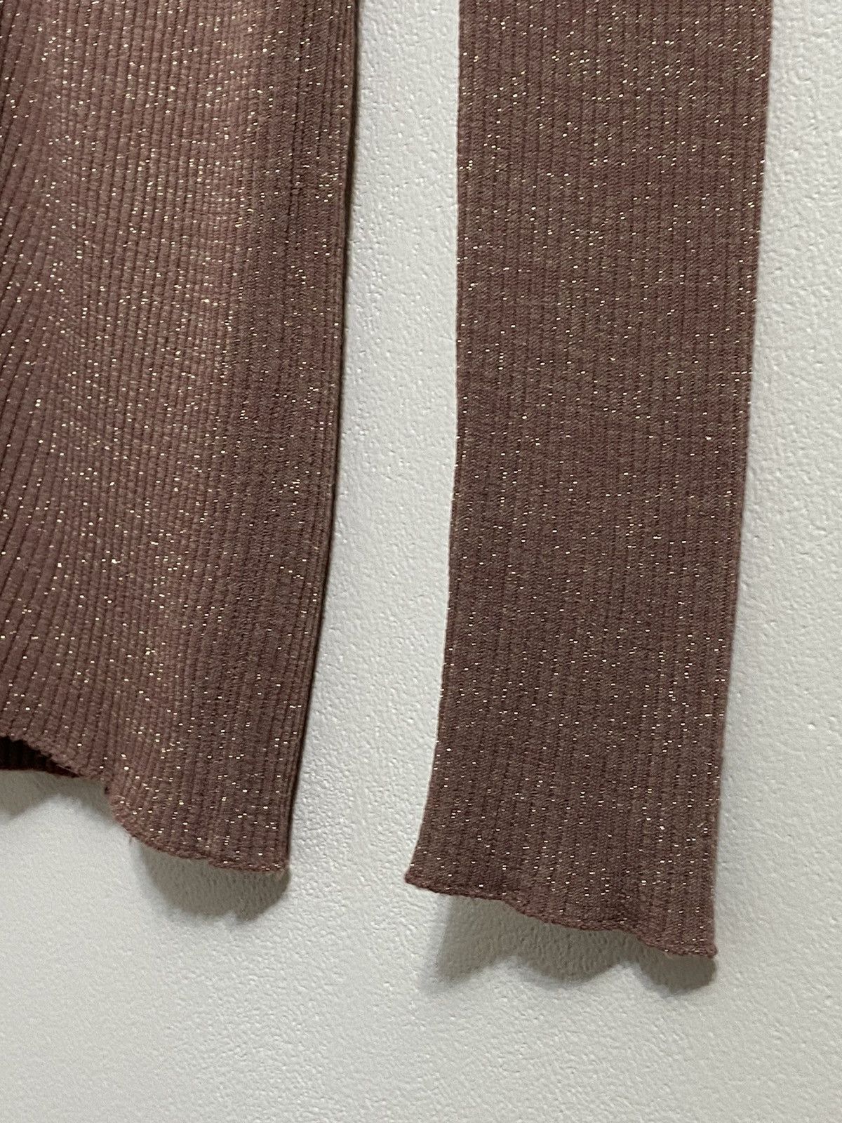 Prada Prada Ribbed Knit Cardigan Brown Slim Fit Button Long Sleeve Size S / US 4 / IT 40 - 5 Thumbnail