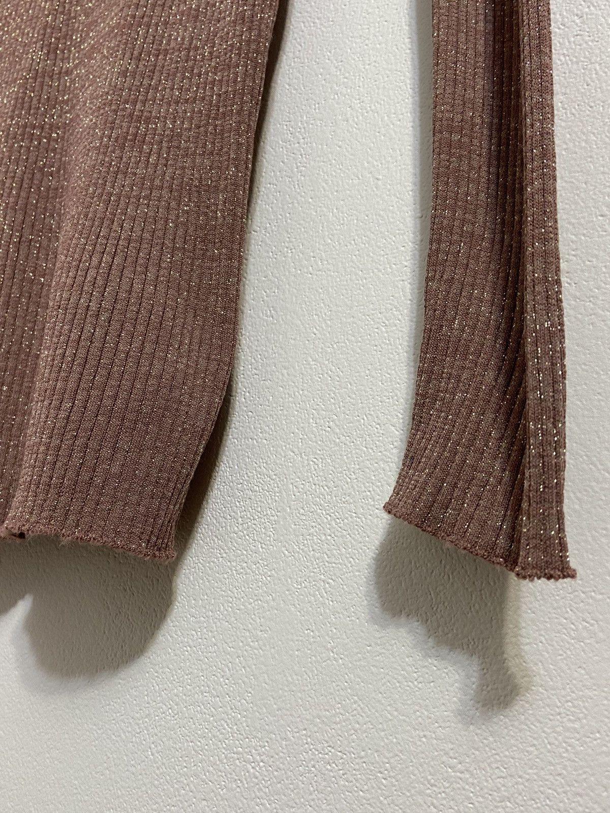 Prada Prada Ribbed Knit Cardigan Brown Slim Fit Button Long Sleeve Size S / US 4 / IT 40 - 21 Thumbnail