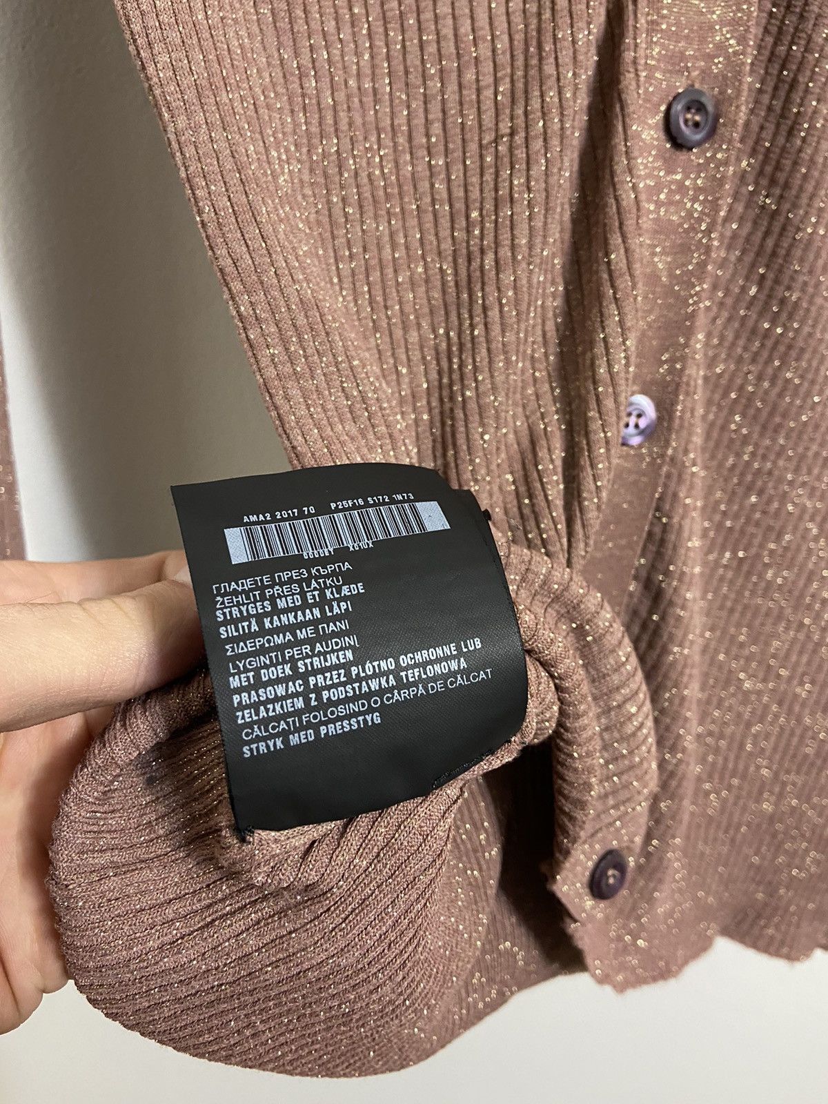 Prada Prada Ribbed Knit Cardigan Brown Slim Fit Button Long Sleeve Size S / US 4 / IT 40 - 17 Thumbnail