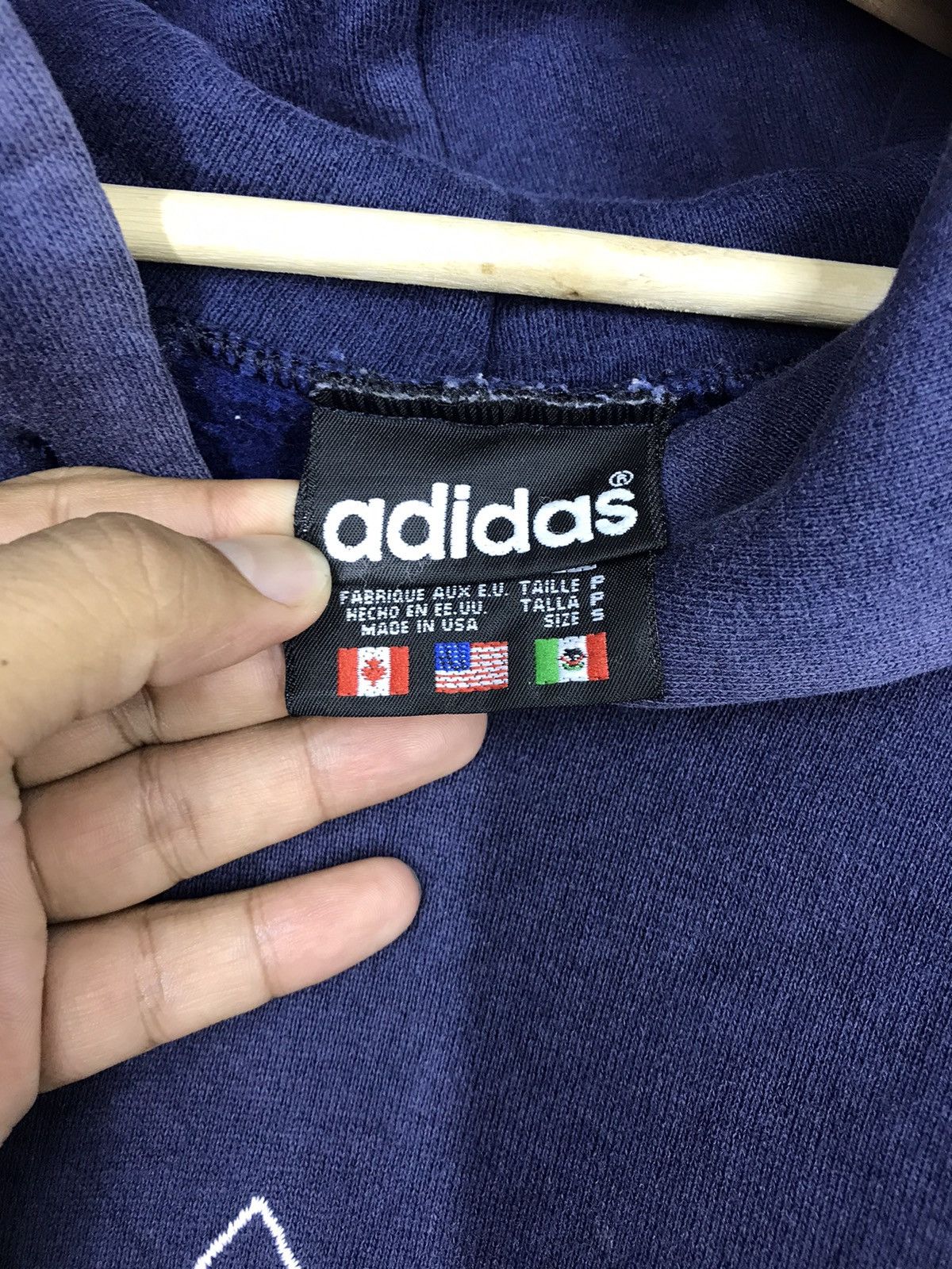 Adidas Adidas Hoodie Sweatshirt Big Logo Size US S / EU 44-46 / 1 - 7 Thumbnail