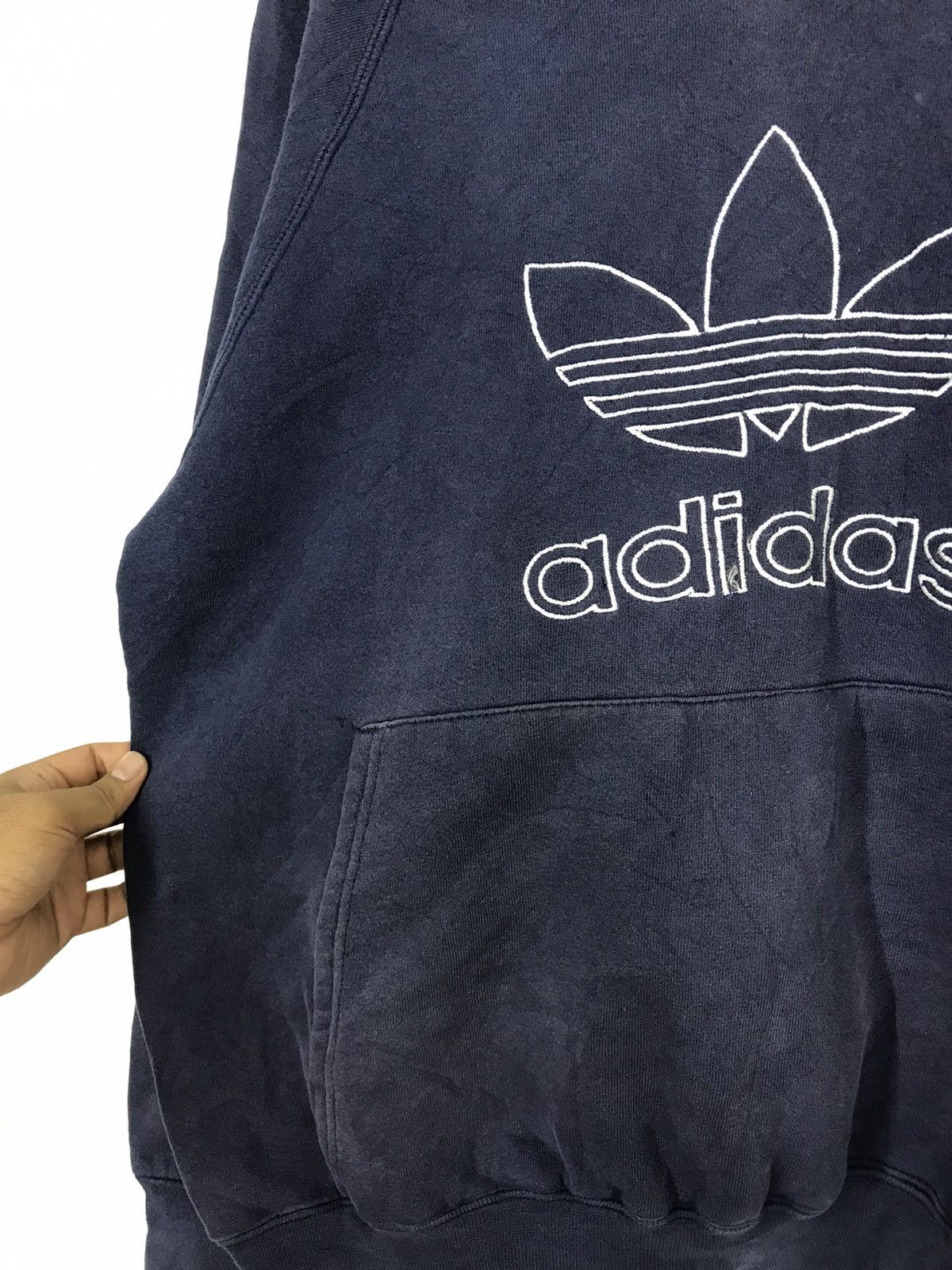 Adidas Adidas Hoodie Sweatshirt Big Logo Size US S / EU 44-46 / 1 - 4 Thumbnail