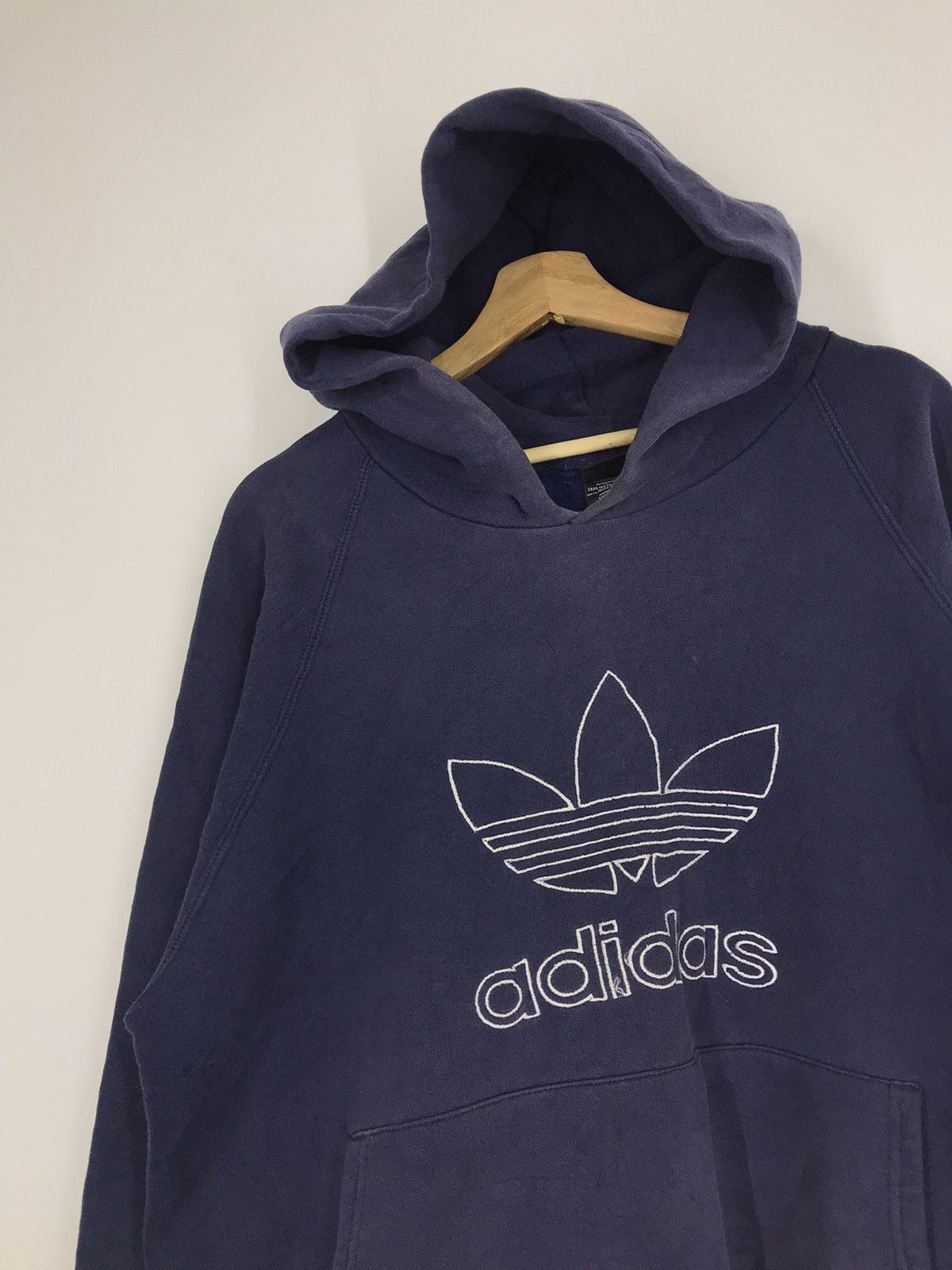 Adidas Adidas Hoodie Sweatshirt Big Logo Size US S / EU 44-46 / 1 - 2 Thumbnail