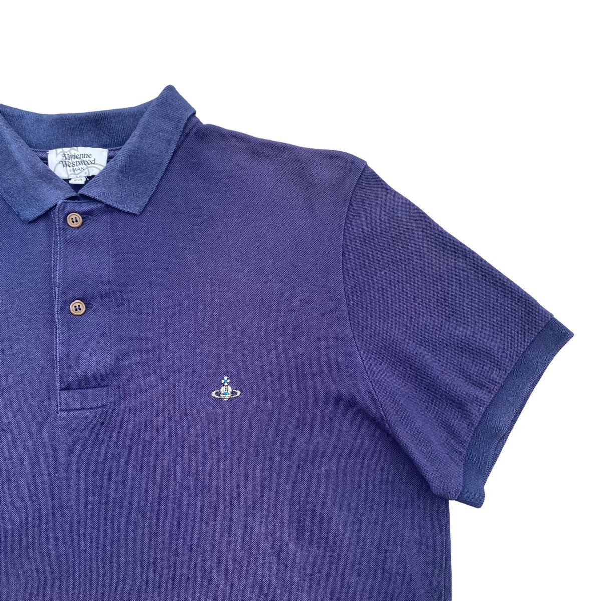 Vivienne Westwood Faded VW polo tee Size US M / EU 48-50 / 2 - 2 Thumbnail