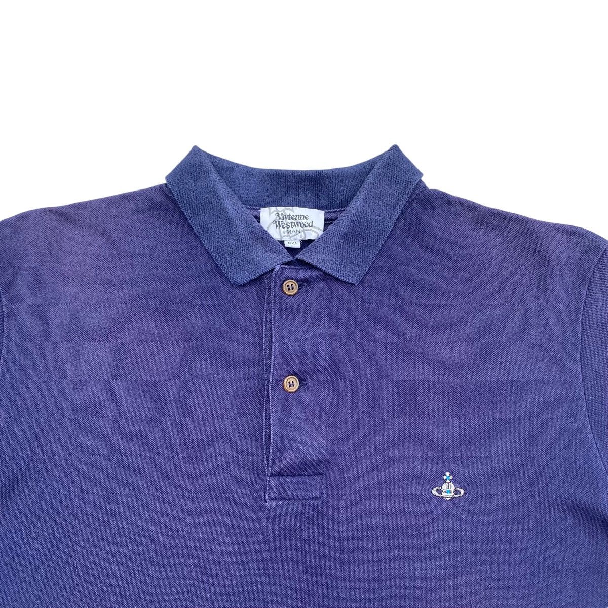 Vivienne Westwood Faded VW polo tee Size US M / EU 48-50 / 2 - 4 Thumbnail