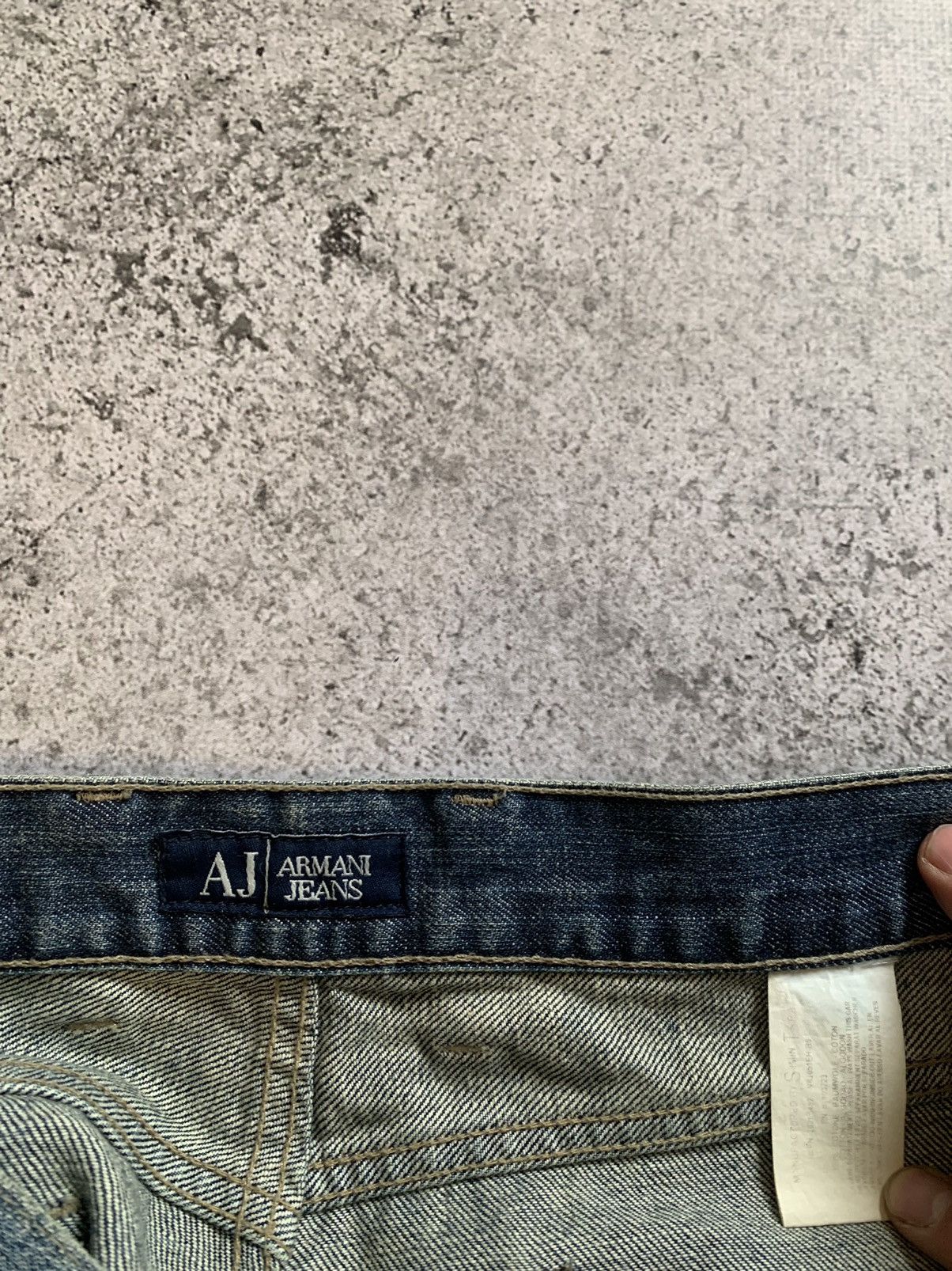 Giorgio Armani Armani vintage distressed regular fit denim pants Size US 36 / EU 52 - 10 Thumbnail