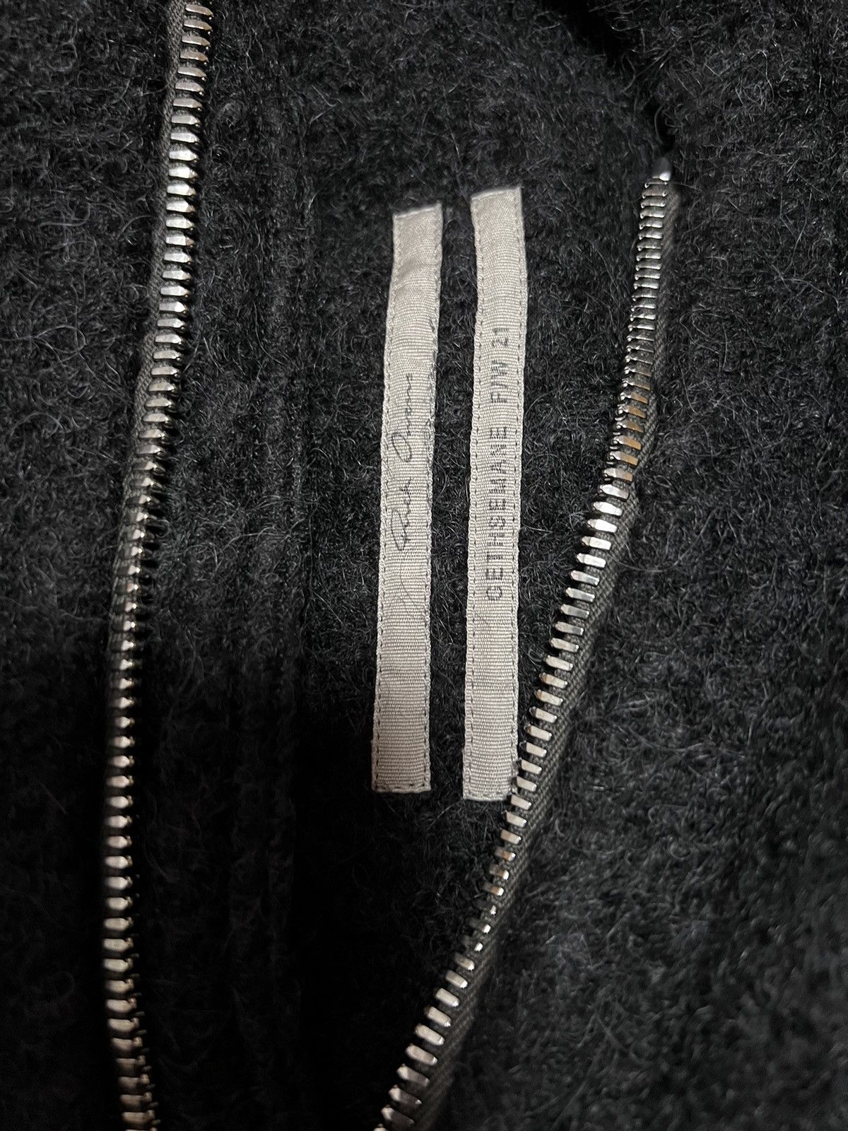 Rick Owens Oversized GRAIL Alpaca Blend Peter Zip JKT FW21 Gethsemane Size US M / EU 48-50 / 2 - 8 Thumbnail
