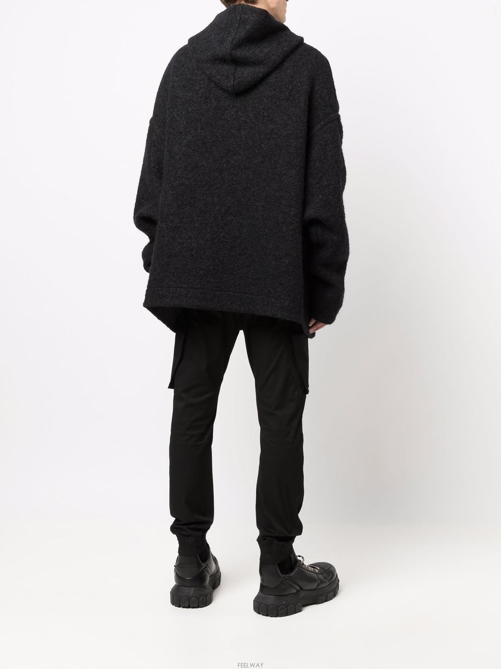 Rick Owens Oversized GRAIL Alpaca Blend Peter Zip JKT FW21 Gethsemane Size US M / EU 48-50 / 2 - 13 Thumbnail